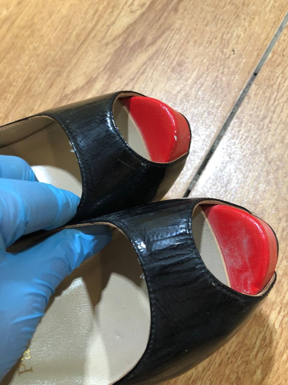 Christian Louboutin Christian Louboutin Women's Shoes Platform Leather heels Size US 7 / IT 37 - 17 Thumbnail