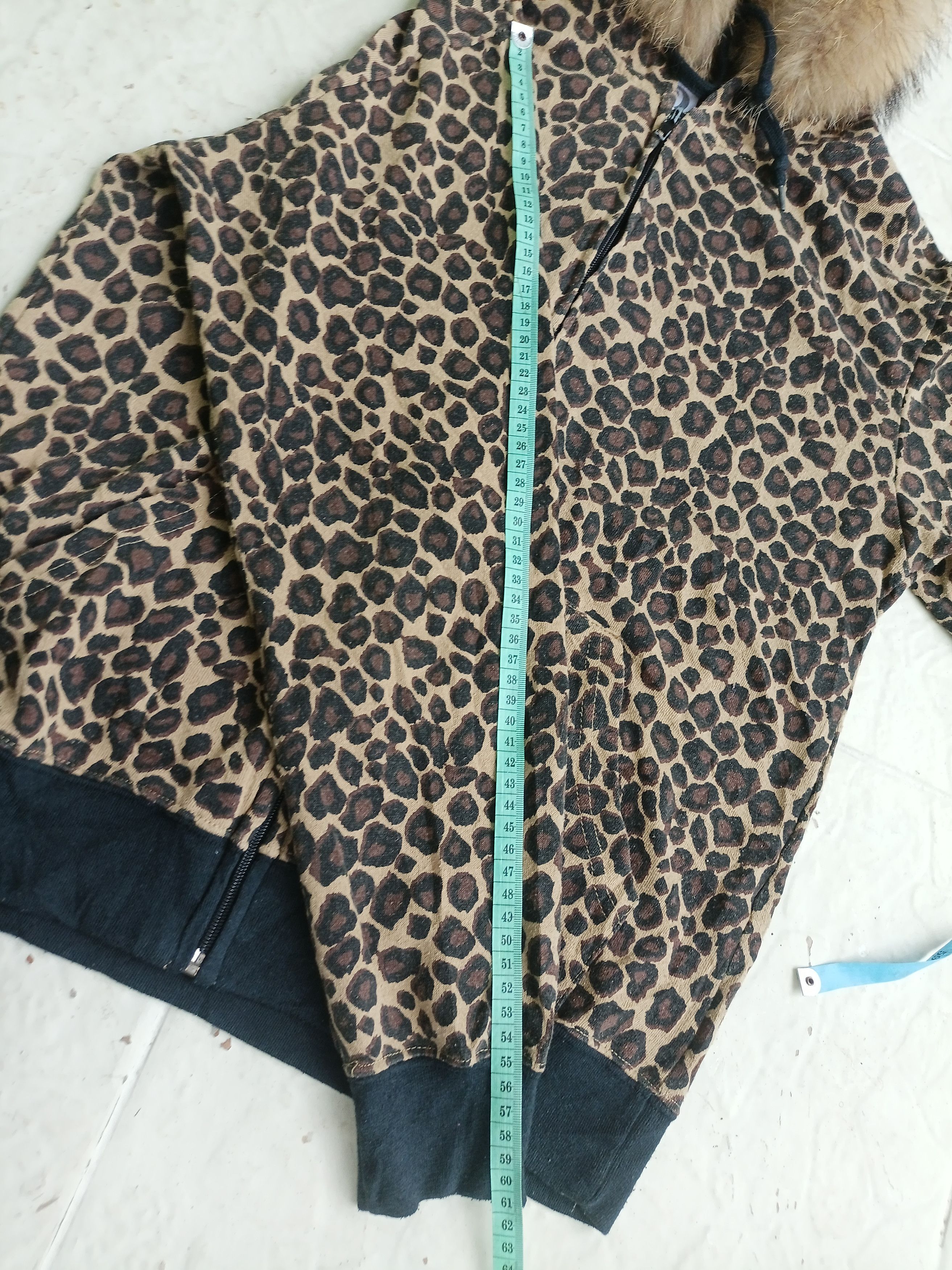 If Six Was Nine × Japanese Brand × Le Grande Bleu (L.G.B.) Y2K SHOCK NINE Leopard Ear Fur Zipper Hoodie Size US M / EU 48-50 / 2 - 11 Thumbnail