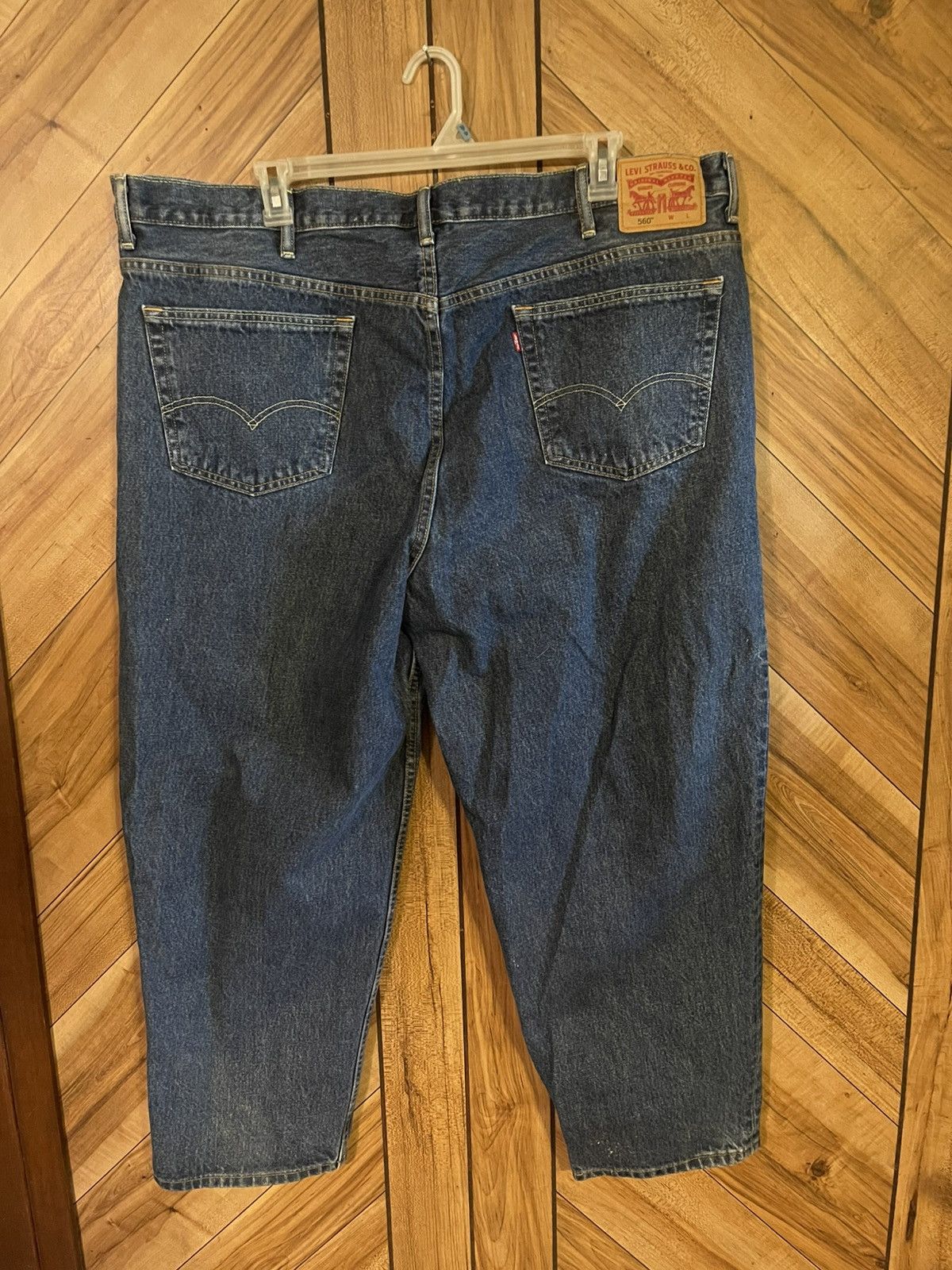 Levi's Levi’s 560 48x30 Comfort Fit Tapered Leg Jeans Blue Denim Size US 44 / EU 60 - 4 Thumbnail