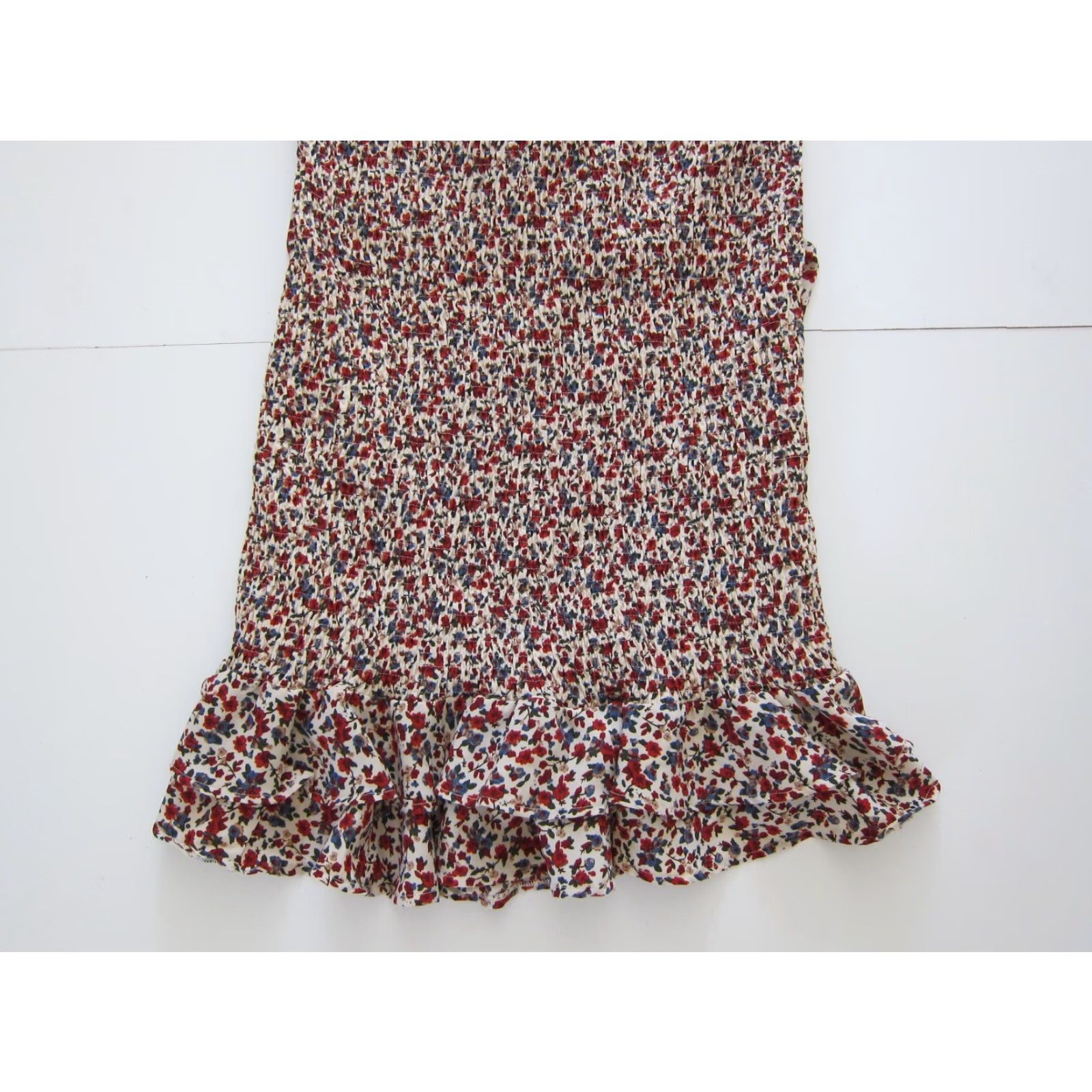Vintage VINTAGE NWT Blush BJ Red Floral Off Shoulder Stretch Short Tunic Dress 2X Size 40" / US 18 - 6 Thumbnail
