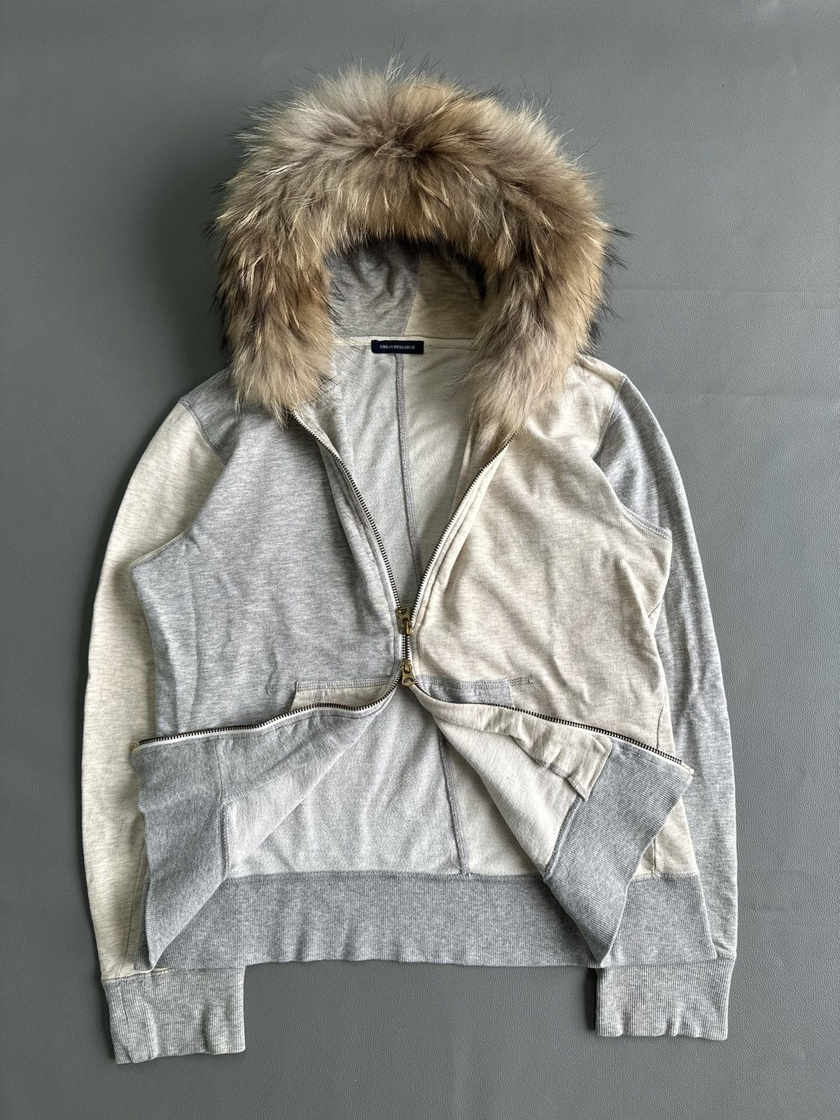 20471120 2000s URBAN RESEARCH FUR ZIP HOODIE KAPITAL STYLE Size US M / EU 48-50 / 2 - 6 Thumbnail