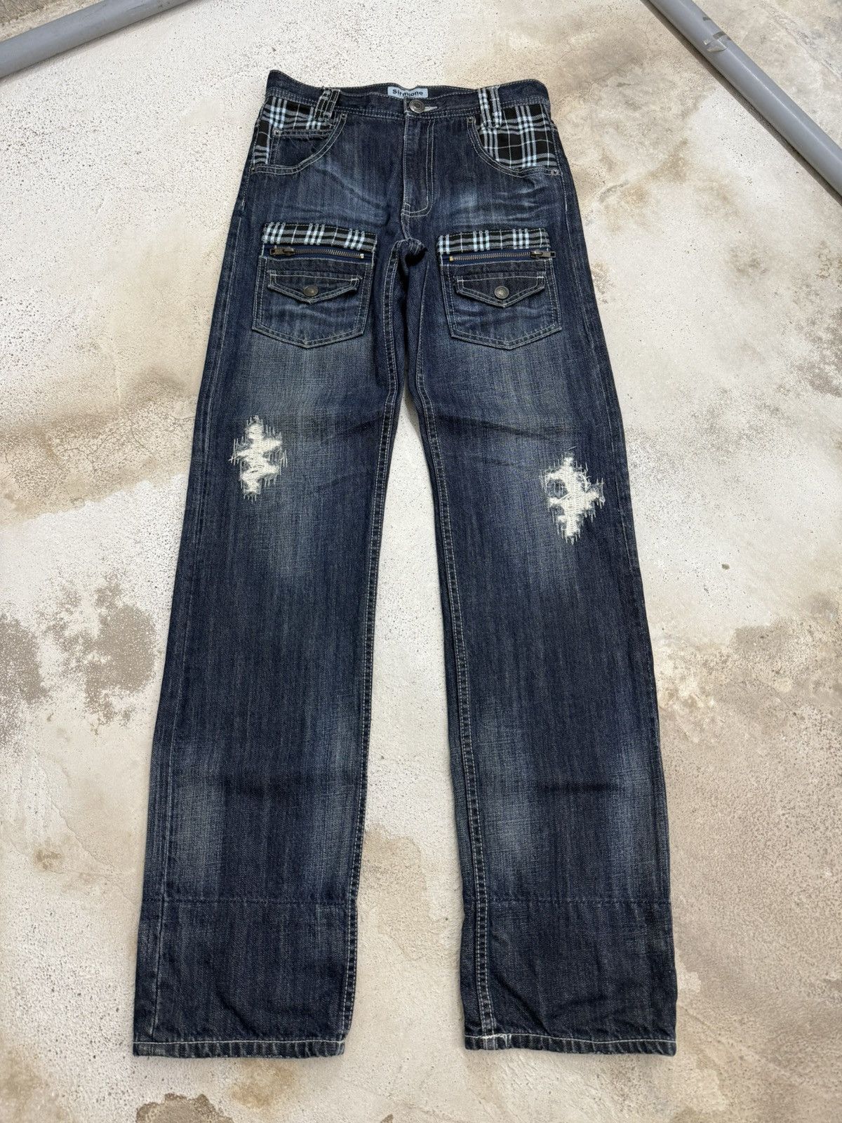 Japanese Brand Sirmione Heavy Stitch Distressed Multipocket Japan Denim Size US 28 / EU 44 - 1 Thumbnail