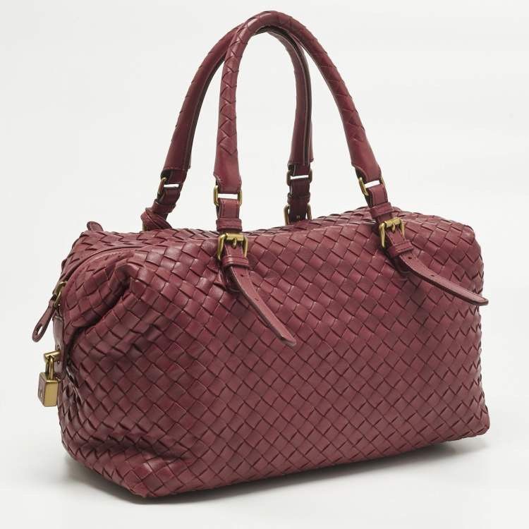 Bottega Veneta Bottega Veneta Red Intrecciato Leather Montaigne Bag Size ONE SIZE - 1 Thumbnail