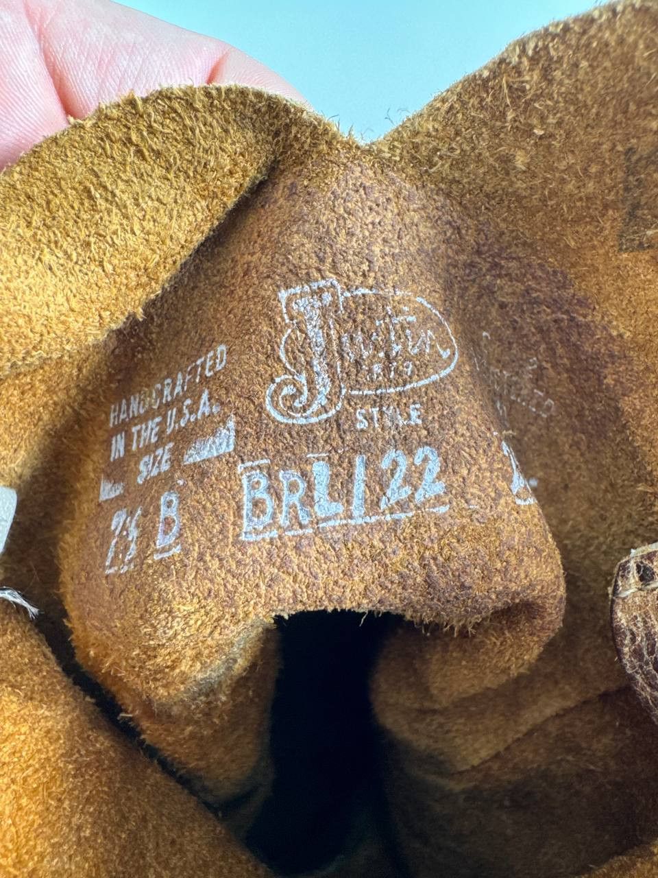 Justin Boots Vintage Justin Boots BRL122 Western Handcrafted USA Size 7.5 Size US 7.5 / EU 40-41 - 5 Thumbnail