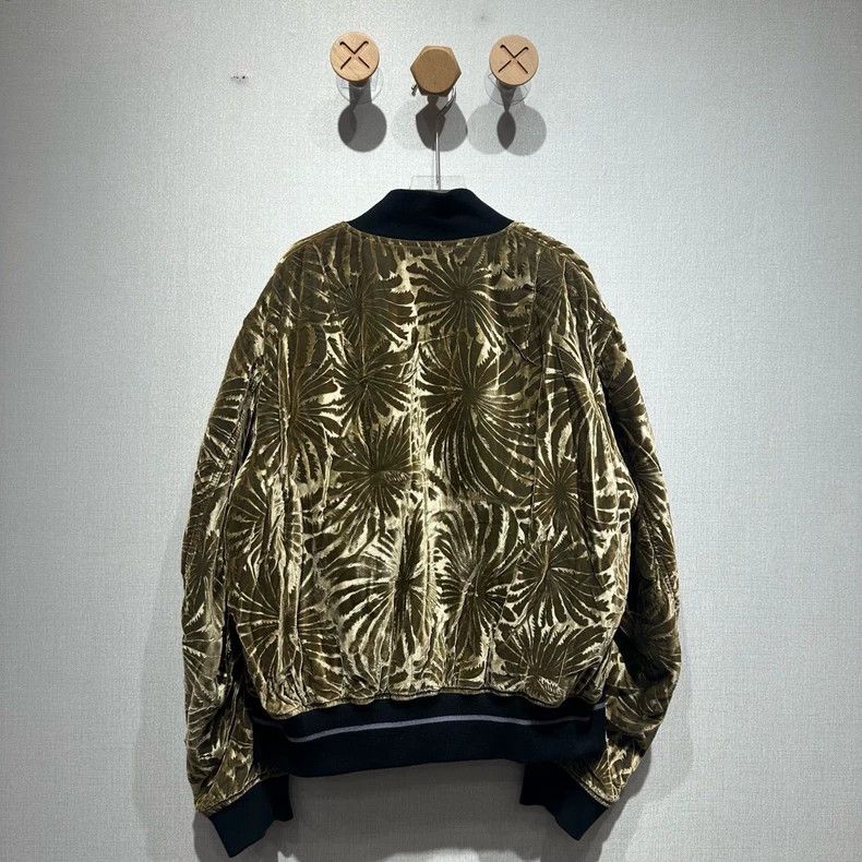 Haider Ackermann Haider Ackermann size50 Gold floral velvet bomber Size US M / EU 48-50 / 2 - 2 Thumbnail