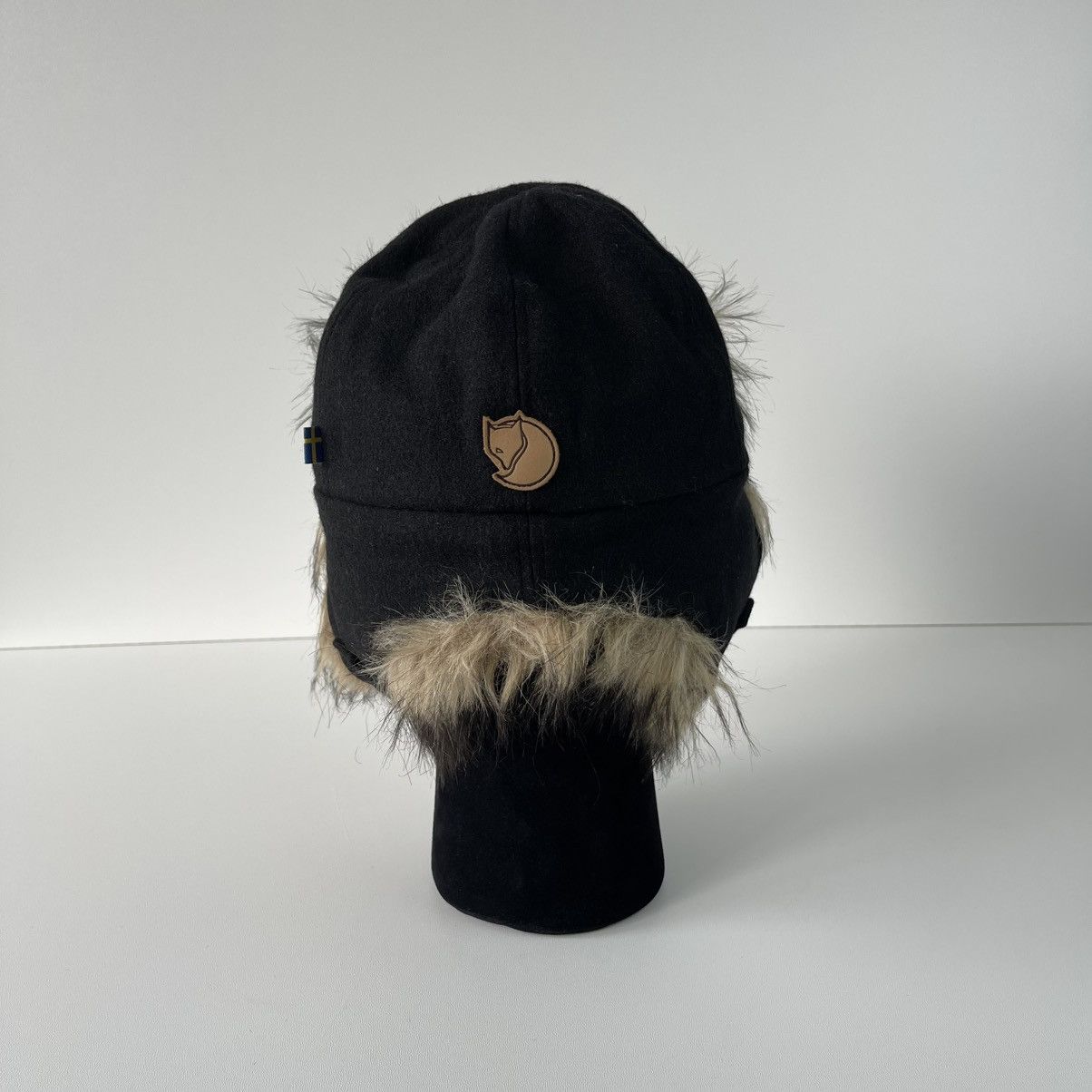 Fjallraven Fjallraven Wool Heater Trapper Winter Hat Vintage Black Size ONE SIZE - 3 Thumbnail