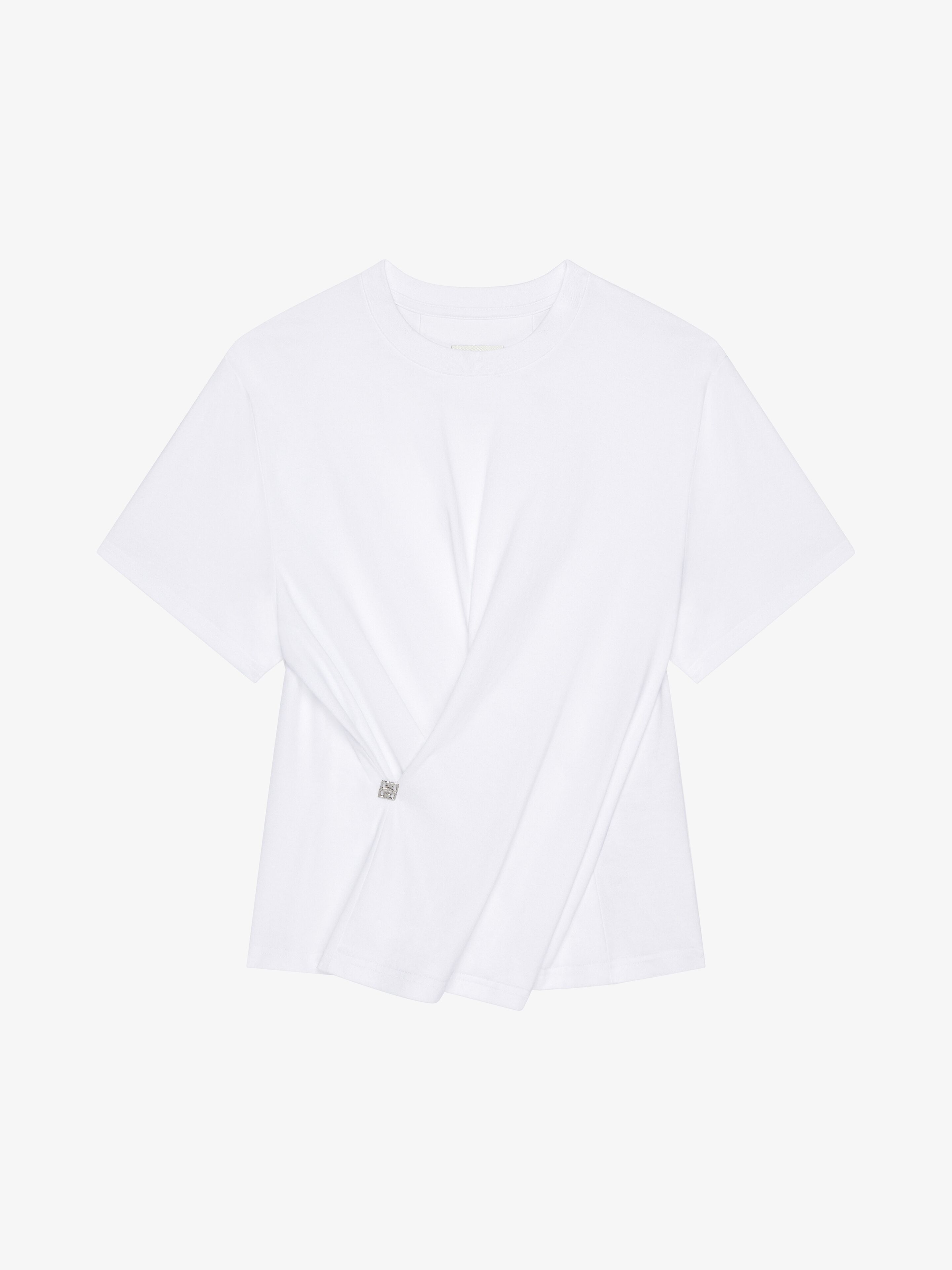 Givenchy o1w1db10825 Wrap T-Shirt in White Size M / US 6-8 / IT 42-44 - 1 Thumbnail