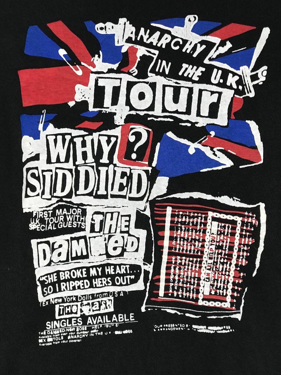 Band Tees × Vintage vintage sex pistols sid vicious punk band why sid died Size US M / EU 48-50 / 2 - 5 Thumbnail