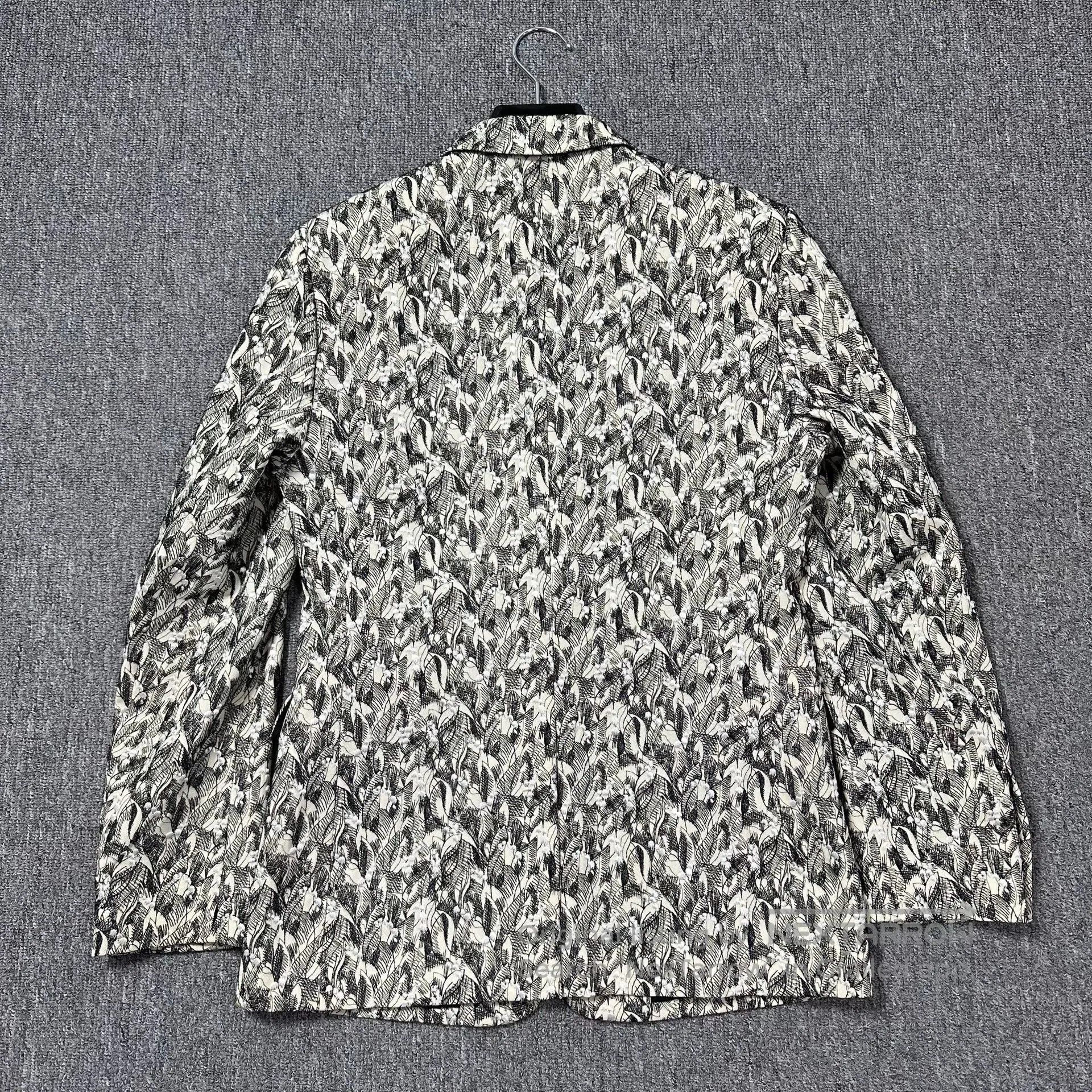Dior Black and White Patterned Blazer. Size US M / EU 48-50 / 2 - 4 Thumbnail