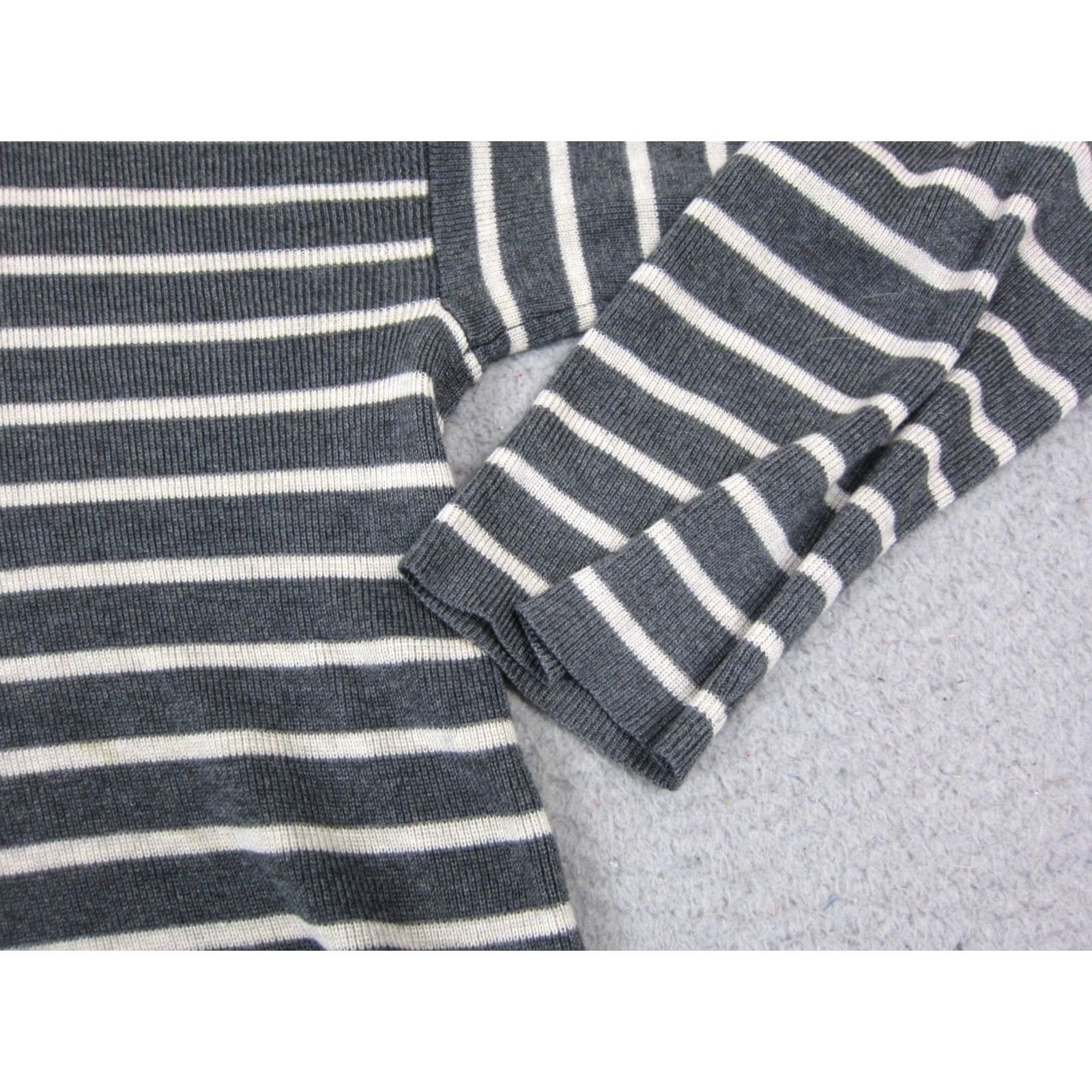 Eileen Fisher Eileen Fisher Sweater Women XL Gray White Striped Wool Blend Knit Size XL / US 12-14 / IT 48-50 - 5 Thumbnail