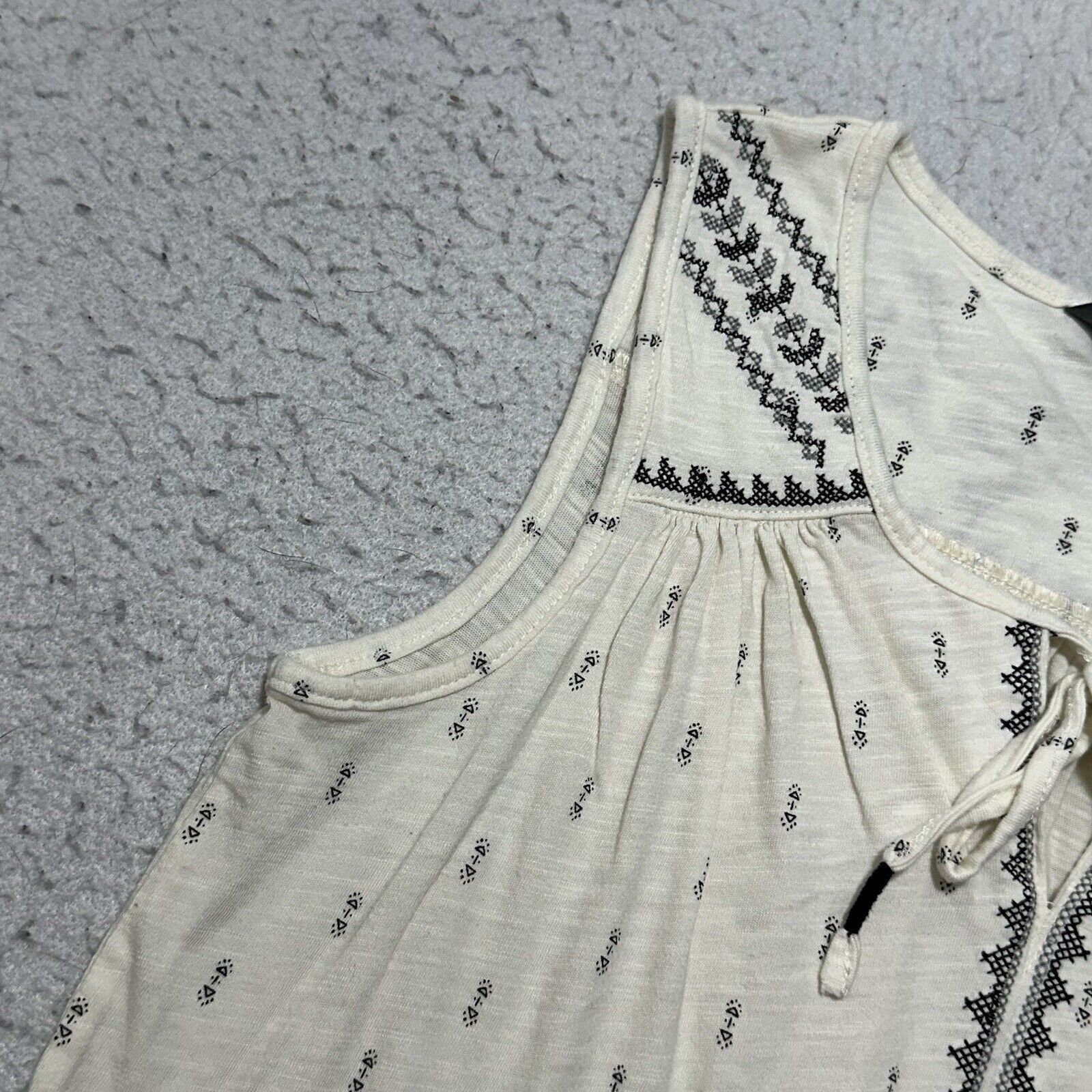 Eddie Bauer Eddie Bauer Small Cream Boho Pullover Tank Top Blouse Size S / US 4 / IT 40 - 6 Thumbnail