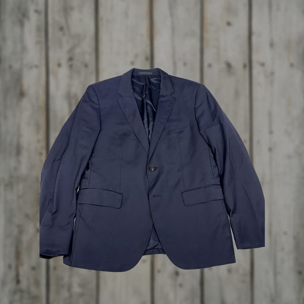 Hugo Boss Hugo Boss Blazer Mens 40S Blue Super 120 Wool Sport Coat Stretch Tailoring Size 40R - 1 Thumbnail