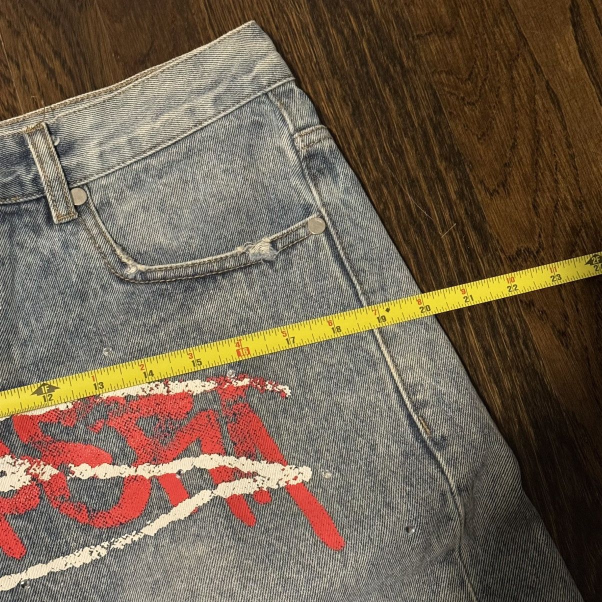 Other Prospera Red Logo Denim Shorts Size US 32 / EU 48 - 4 Thumbnail