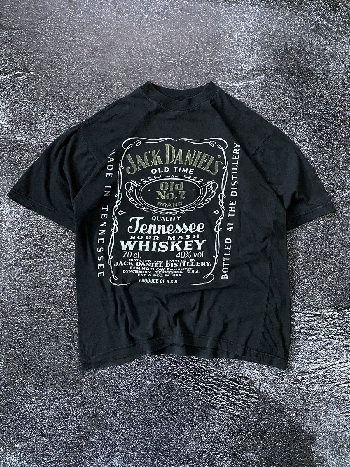 Rare Vintage Jack Daniel's Whiskey Black discount Short Sleeve Single Stitch Graphic Tee