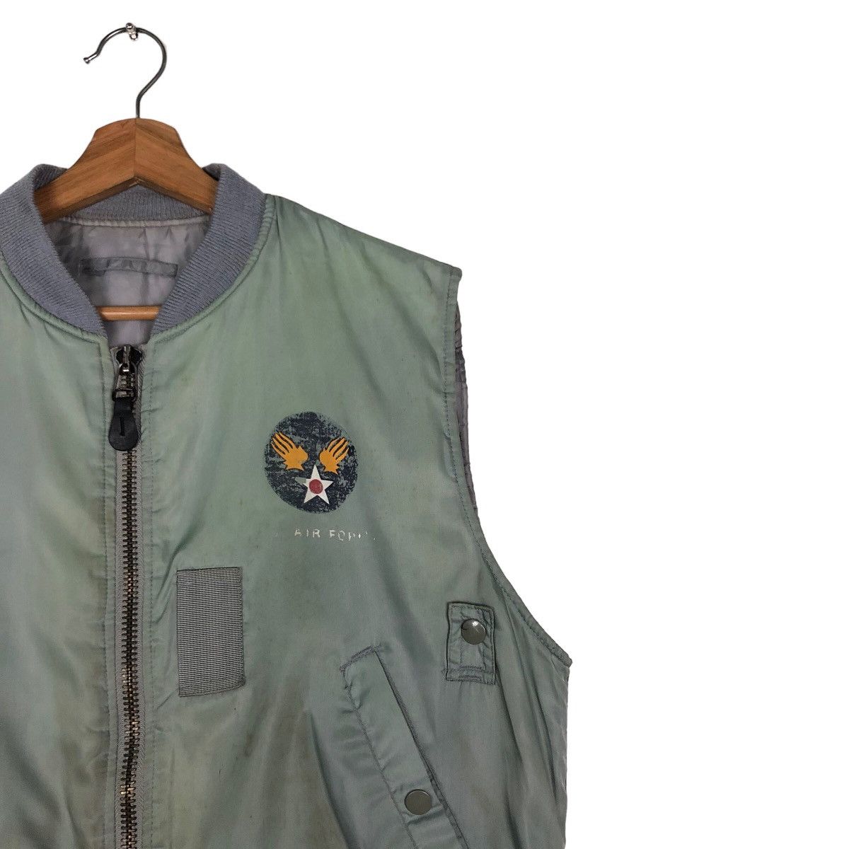 Other 🔥Vintage Fly Bomber Vest Jacket USN Military Biker Size US M / EU 48-50 / 2 - 6 Thumbnail