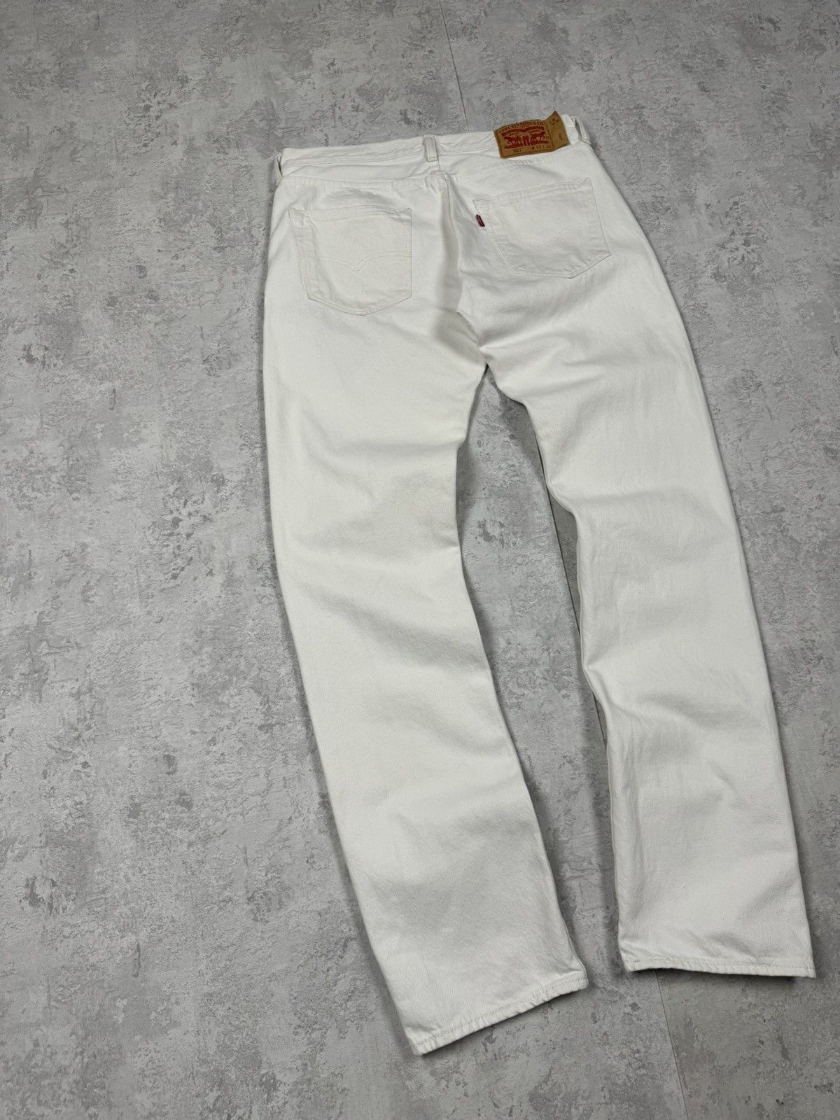 Levi's Levis 501 White Jeans Size 32/34 Size US 32 / EU 48 - 2 Thumbnail