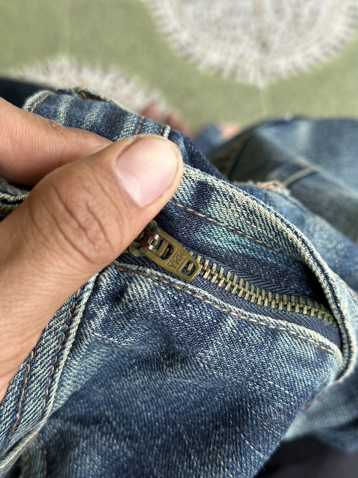 Kapital Distress Denim R.P.T by Ruppert Selvedge Denim. Size US 31 - 17 Thumbnail