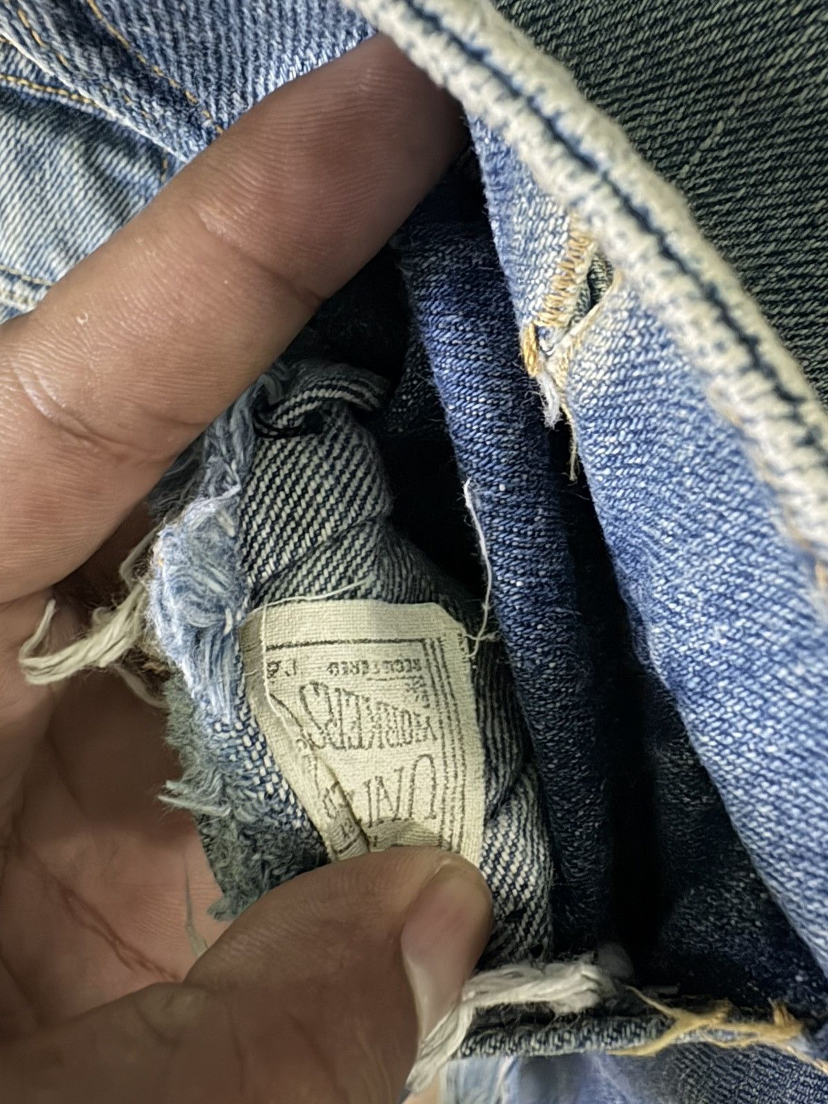 Lee × Vintage LEE STORM RIDER BLANKET LINED DENIM JACKET 1970S MADE IN USA Size US S / EU 44-46 / 1 - 14 Thumbnail