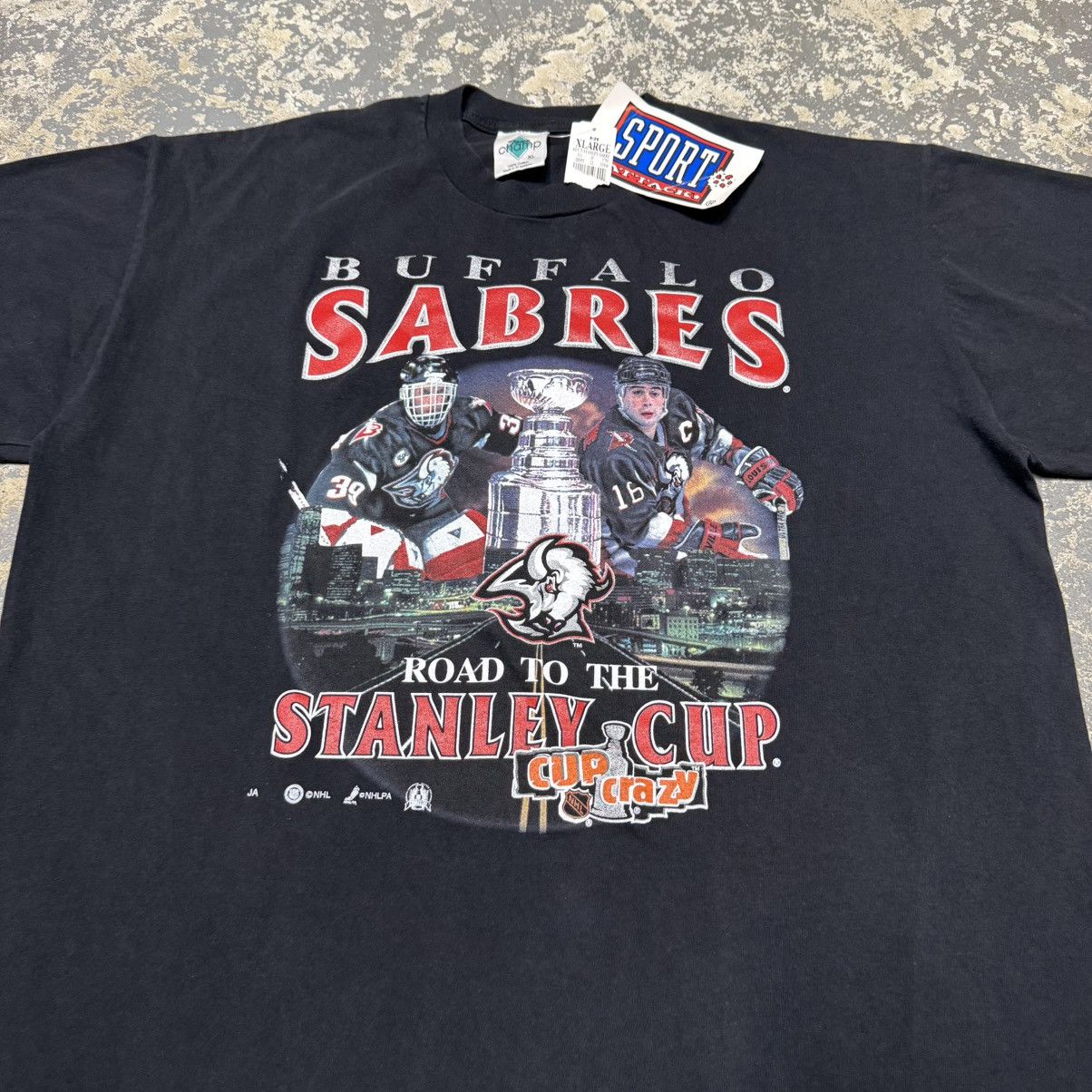 NHL Vintage Buffalo Sabres Road To Stanley Cup NHL Hasek peca Size US XL / EU 56 / 4 - 6 Thumbnail