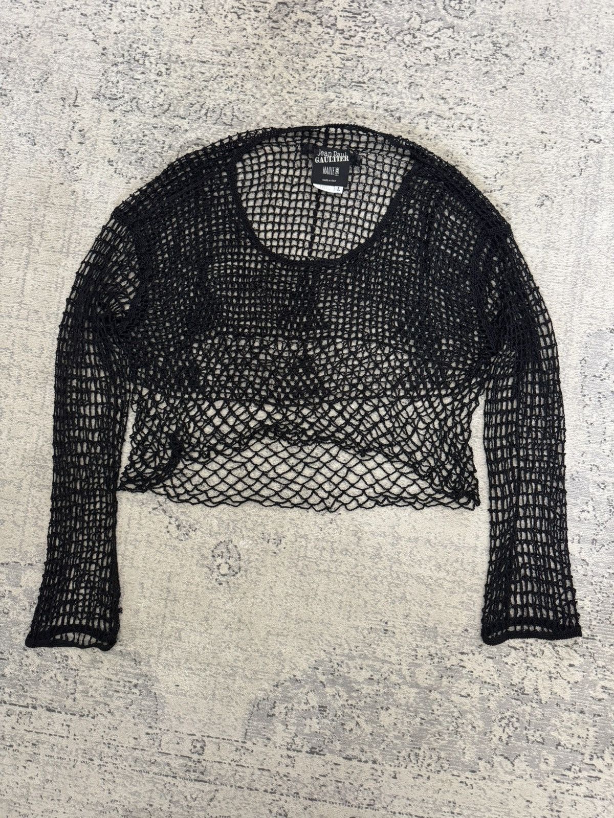 Jean Paul Gaultier Jean Paul Gaultier JPG Vintage 90s Rare Transparent Top Size L / US 10 / IT 46 - 1 Thumbnail