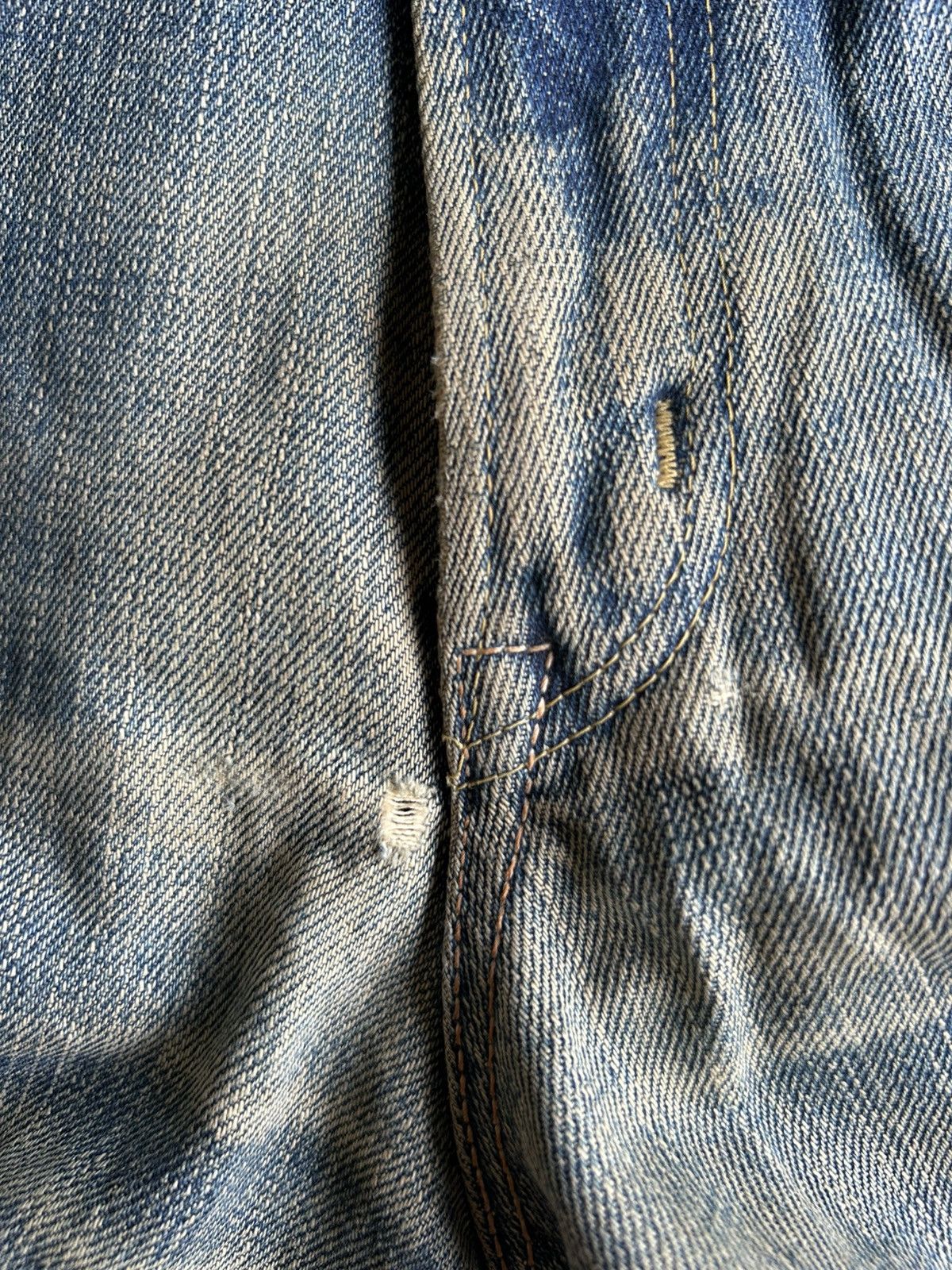 Japanese Brand × Kapital × Vintage Vintage Edwin Selvedge Baggy Rusty Mudwash Distressed Denim Size US 33 - 17 Thumbnail