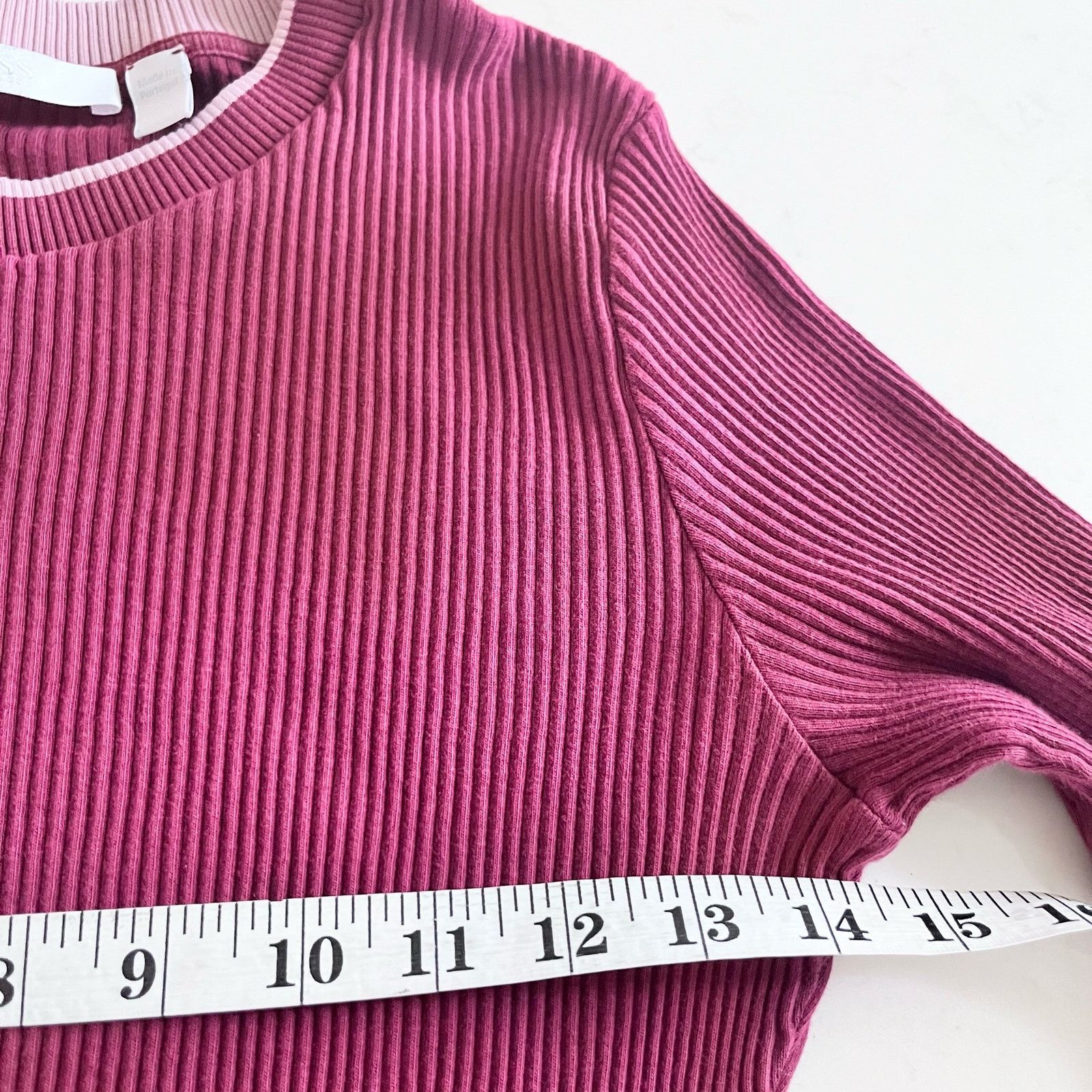 Hugo Boss BOSS Hugo Boss Emalee Grenadine Burgundy Color Block Sweater Size XL / US 12-14 / IT 48-50 - 6 Thumbnail