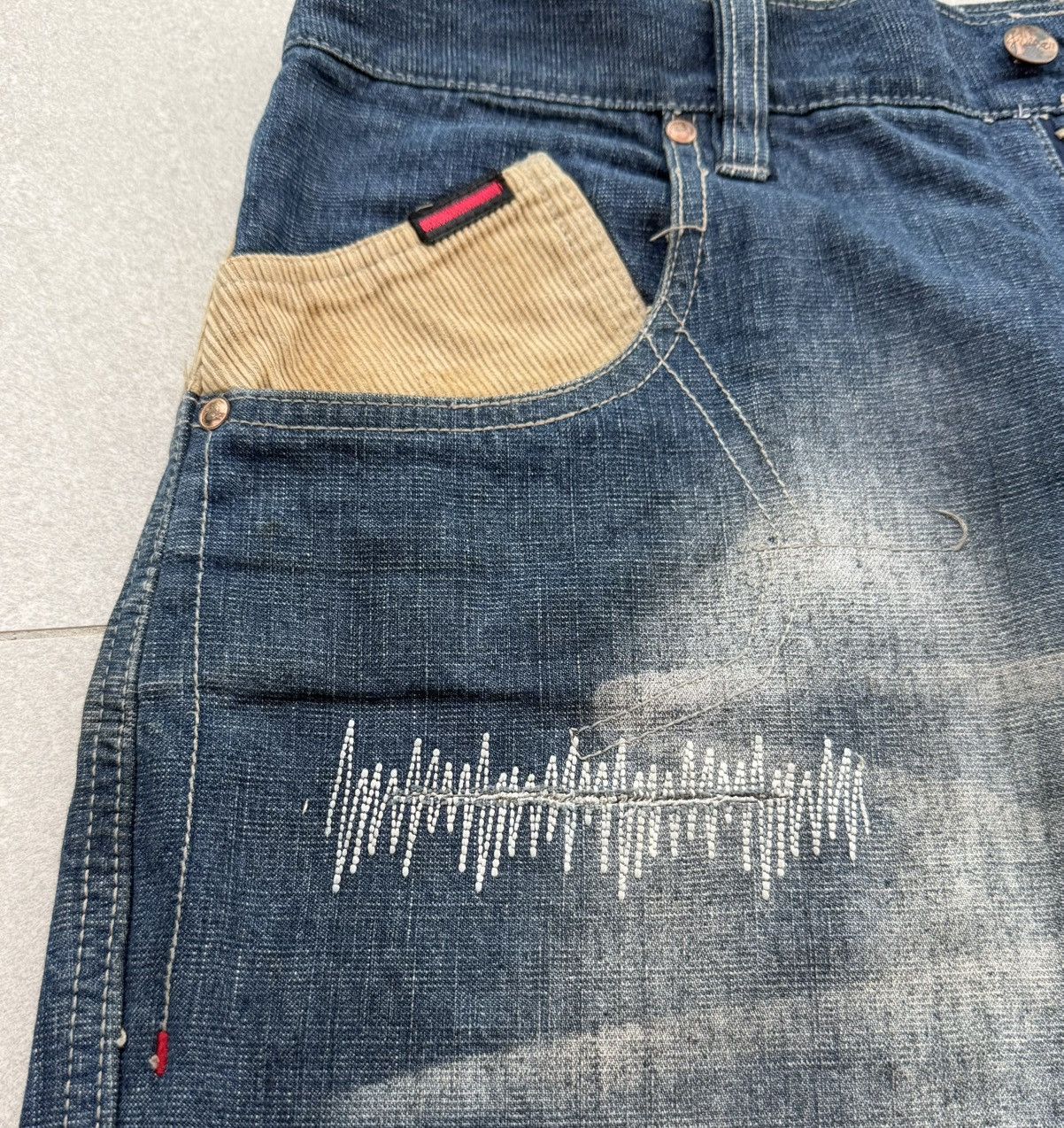 Fubu FUBU The Collection Baggy Jeans Patchwork Vintage Hip Hop Size US 36 / EU 52 - 7 Thumbnail