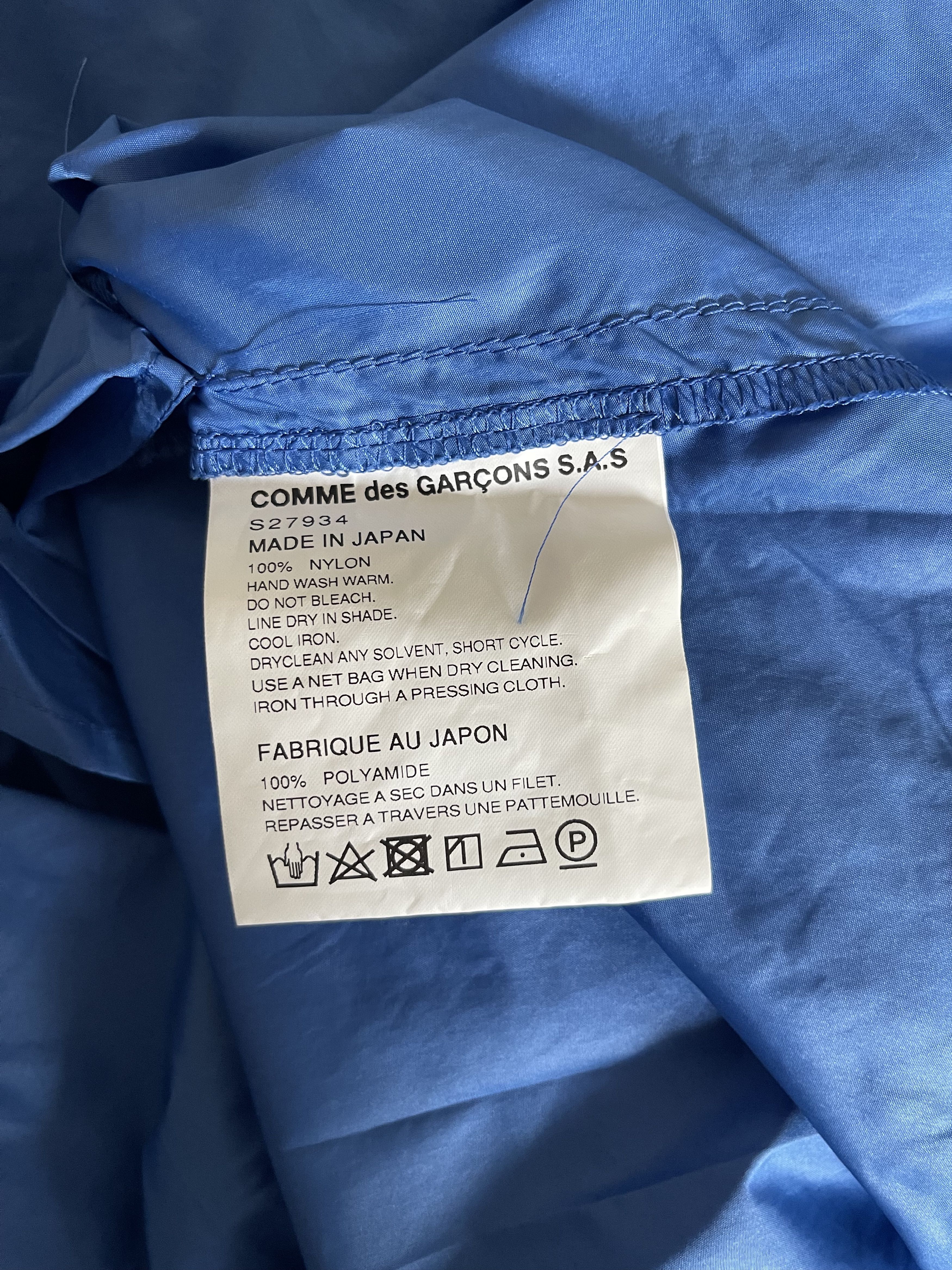 Comme des Garcons × Comme des Garcons SHIRT × Japanese Brand Comme des Garçons Extra Long Color Block Oversized Raincoat Size US S / EU 44-46 / 1 - 15 Thumbnail