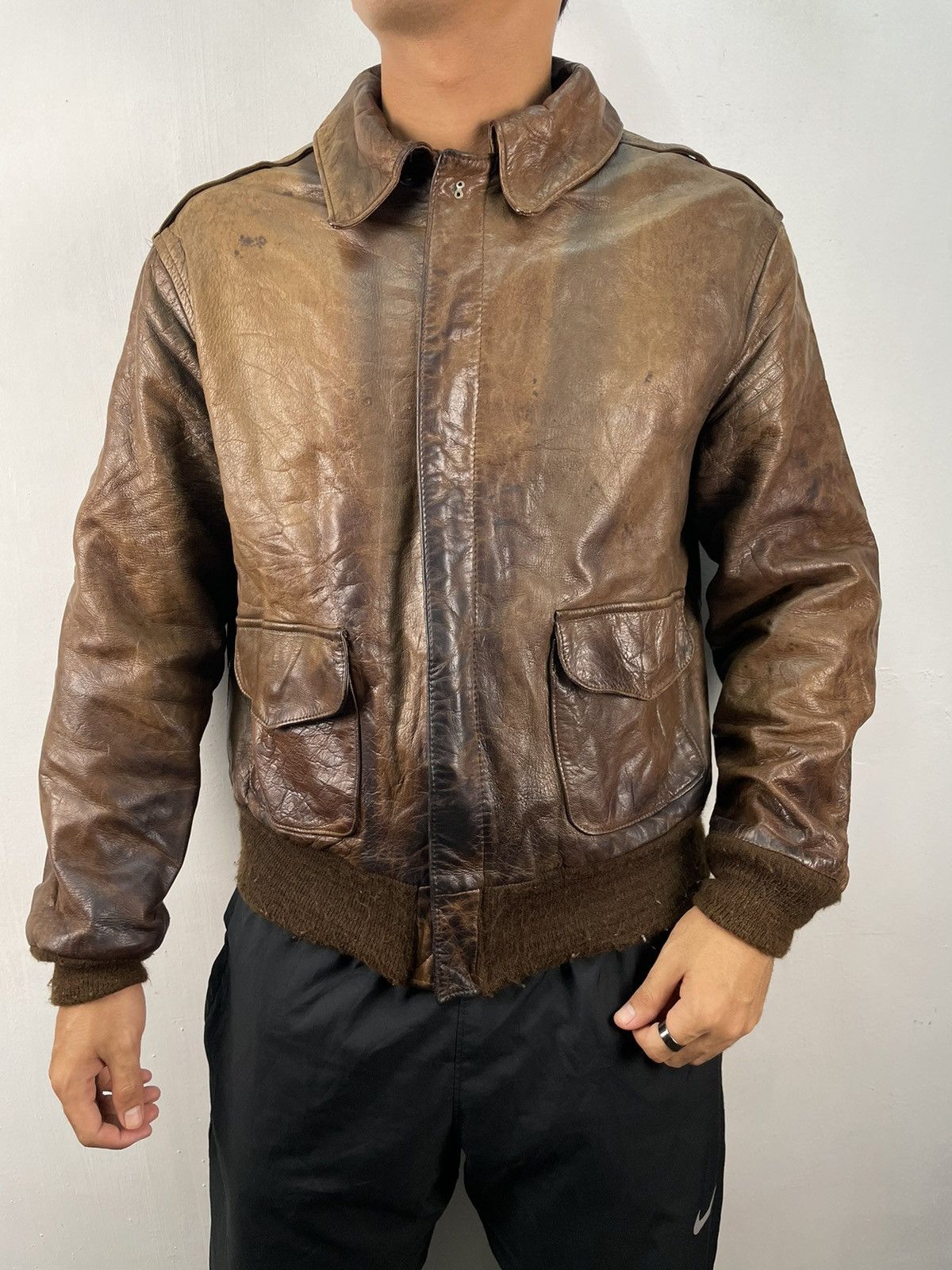 Avirex × Carhartt × Vintage 1982 AVIREX 'DAGO RED' TYPE A-2