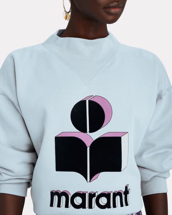 Isabel Marant Etoile ISABEL MARANT ÉTOILE Moby High Neck Logo Sweatshirt Size S / US 4 / IT 40 - 4 Thumbnail