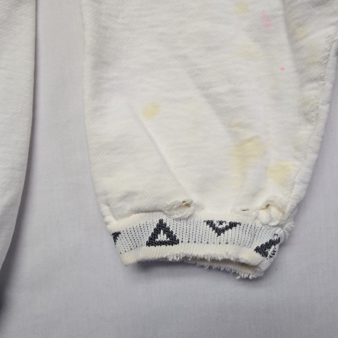 Vintage Vintage Geometric Graphic Sweatshirt White L Crewneck 90s Size M / US 6-8 / IT 42-44 - 9 Thumbnail