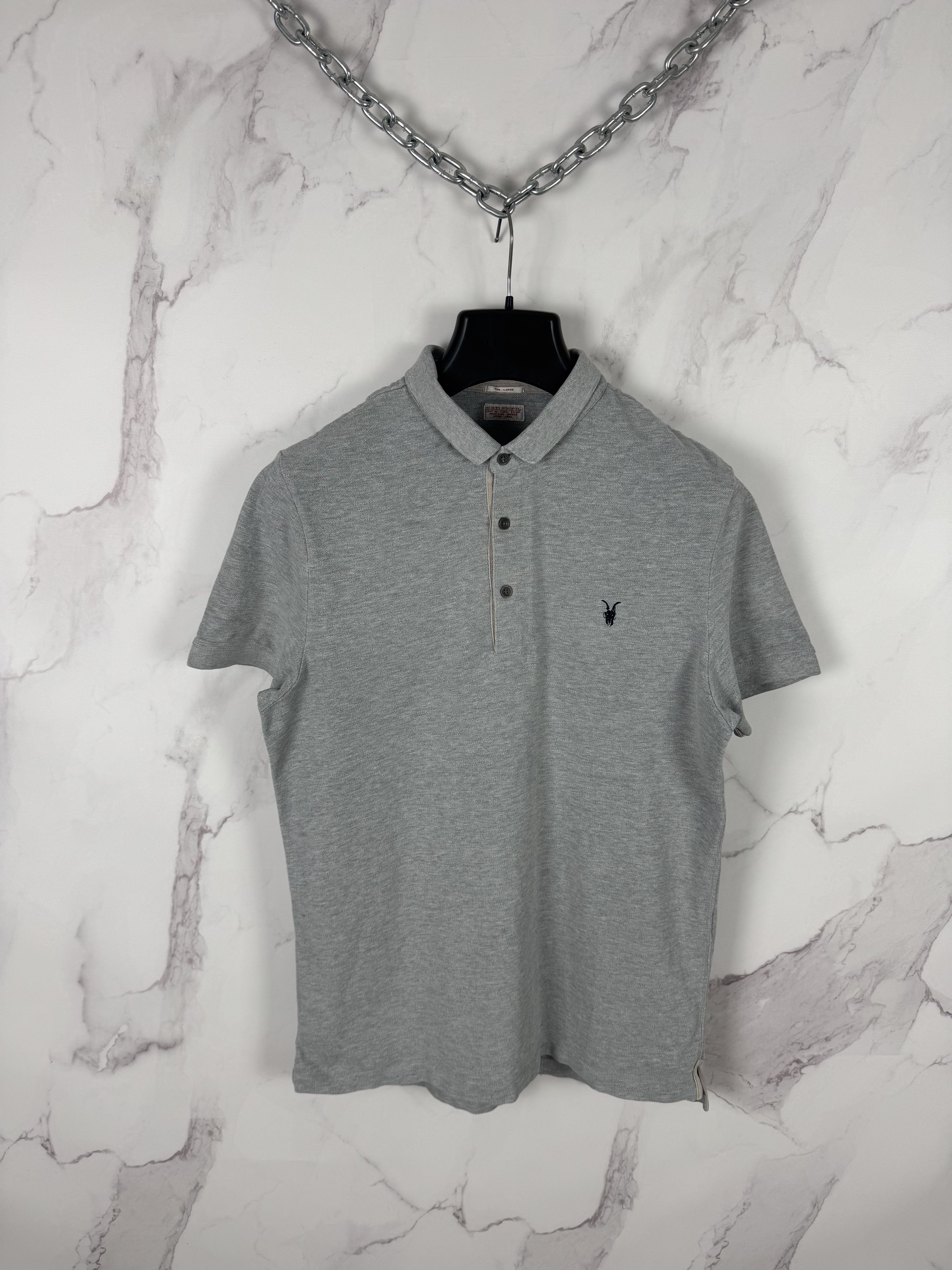 Allsaints Vintage AllSaints Spitalfields Sandringham Polo Shirt Size L Size US L / EU 52-54 / 3 - 1 Thumbnail
