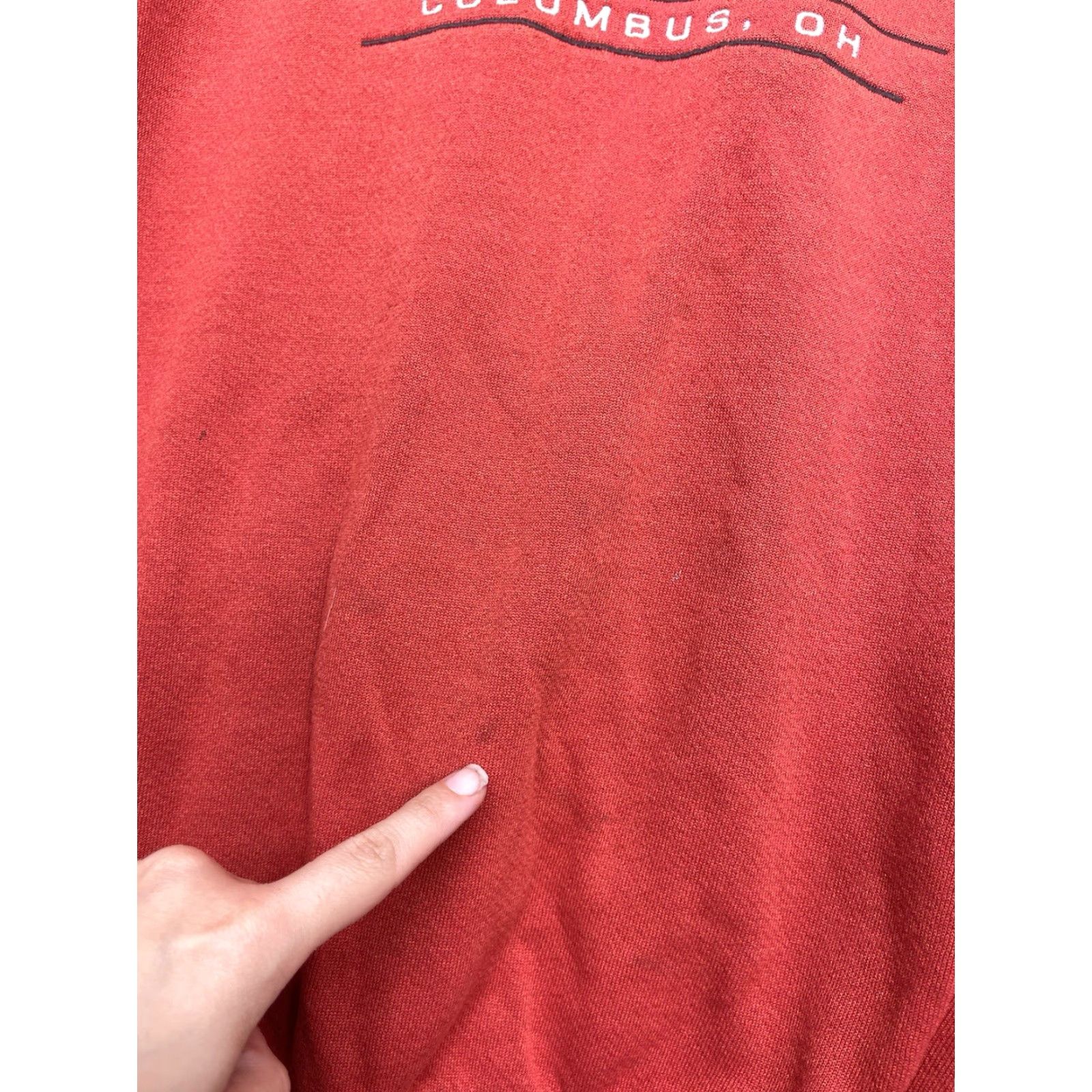 Lee VINTAGE Lee Sweatshirt Mens 2XL Ohio State Buckeyes Red Fleece Logo Embroidered Heavyweight 90s Y2K Sports Size US XXL / EU 58 / 5 - 7 Thumbnail