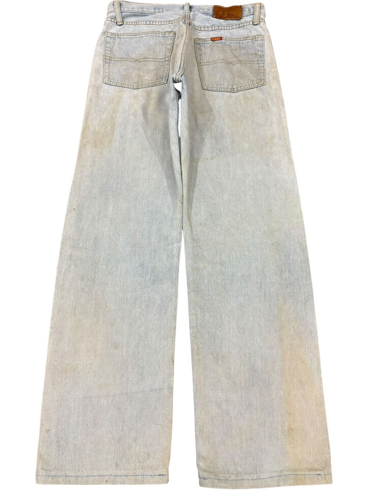 Japanese Brand Vintage Japanese Brand Dirtied Mud Wash Loose Selvedge Jeans Size US 31 - 3 Thumbnail