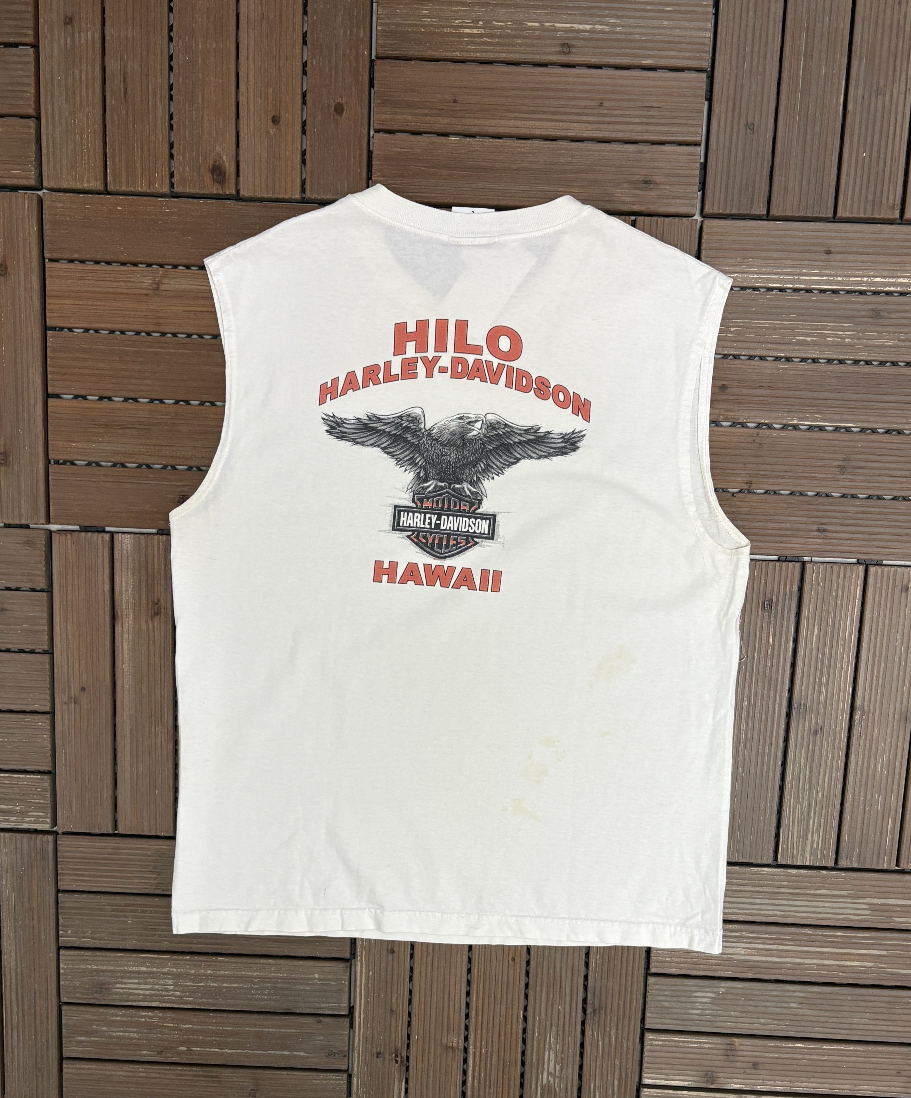 Vintage Harley Davidson Hilo, Hawaii Vintage Tank Top Tee Size US L / EU 52-54 / 3 - 4 Thumbnail
