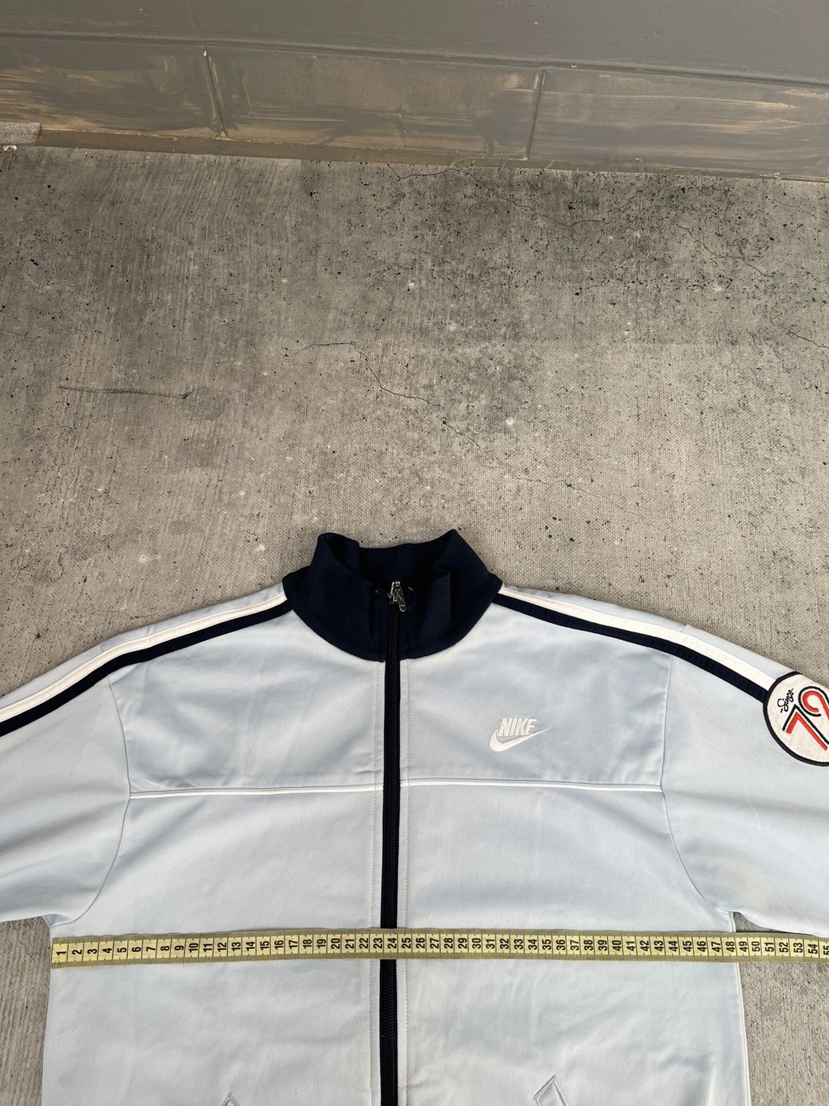 Nike Nike 72 Baby Blue Olympian ZipUp Hoodie Vintage Track Jacket Size US S / EU 44-46 / 1 - 7 Thumbnail