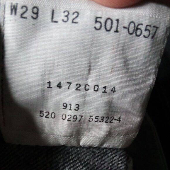Levi's NWT Vintage Levi's 501 Selvedge Denim Jeans 29x32 Black Size US 32 / EU 48 - 8 Thumbnail