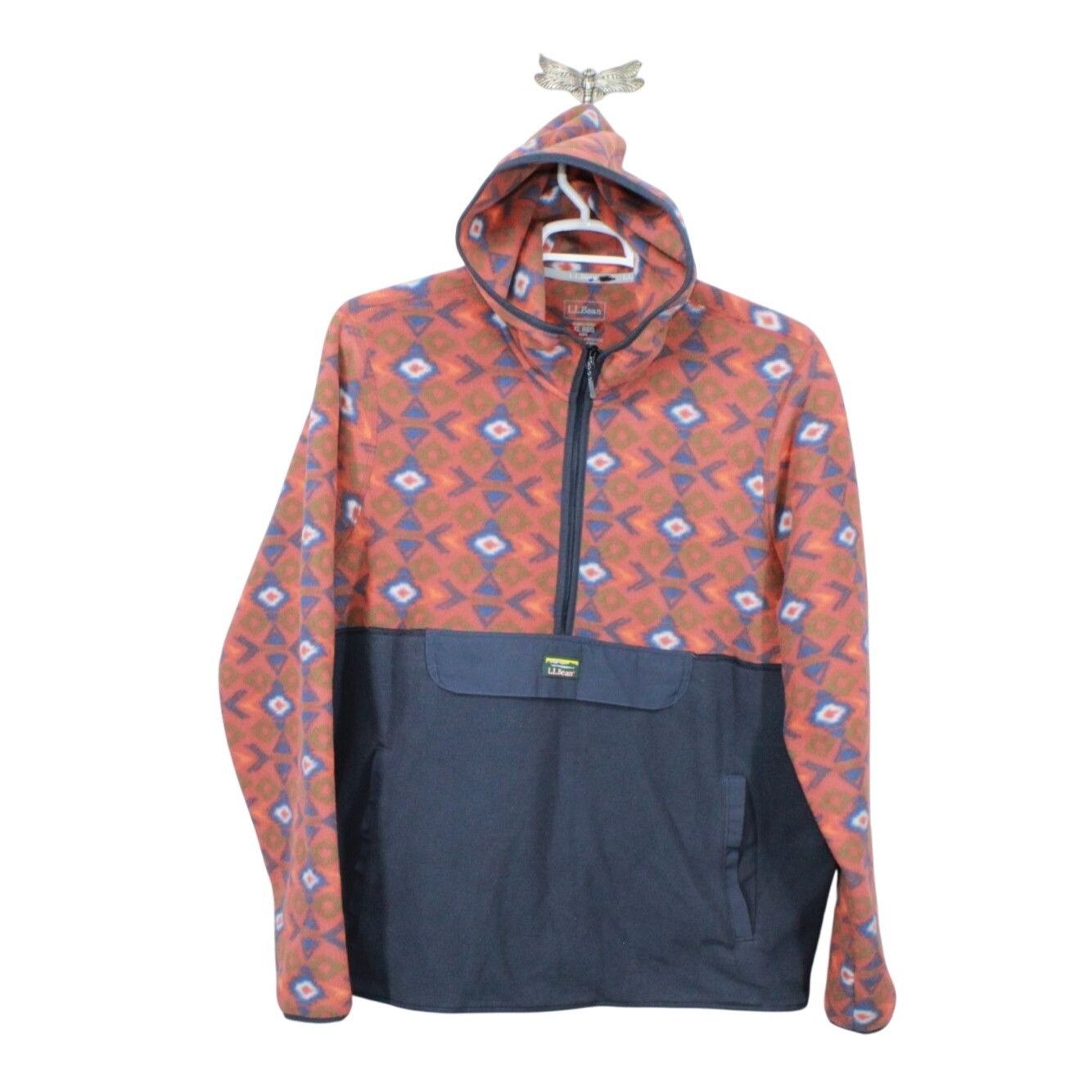 L.L. Bean LL Bean Men's Trail Fleece Half Zip Hooded Colorblock XL Size US XL / EU 56 / 4 - 1 Thumbnail