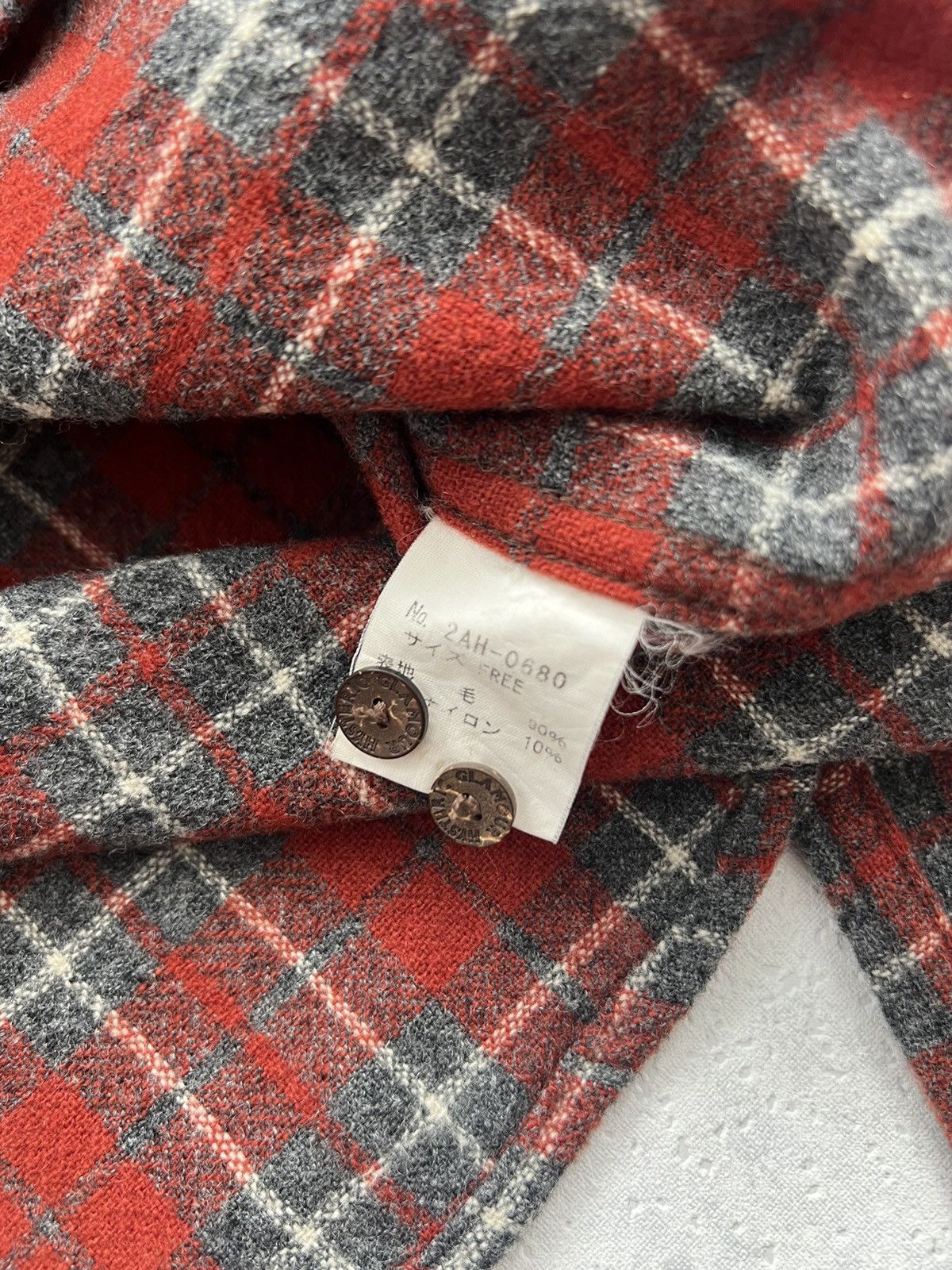 Hysteric Glamour 00's HYSTERIC GLAMOUR HEAVY WOOL FLANNEL CHECK TIMBER SHIRT Size US M / EU 48-50 / 2 - 8 Thumbnail