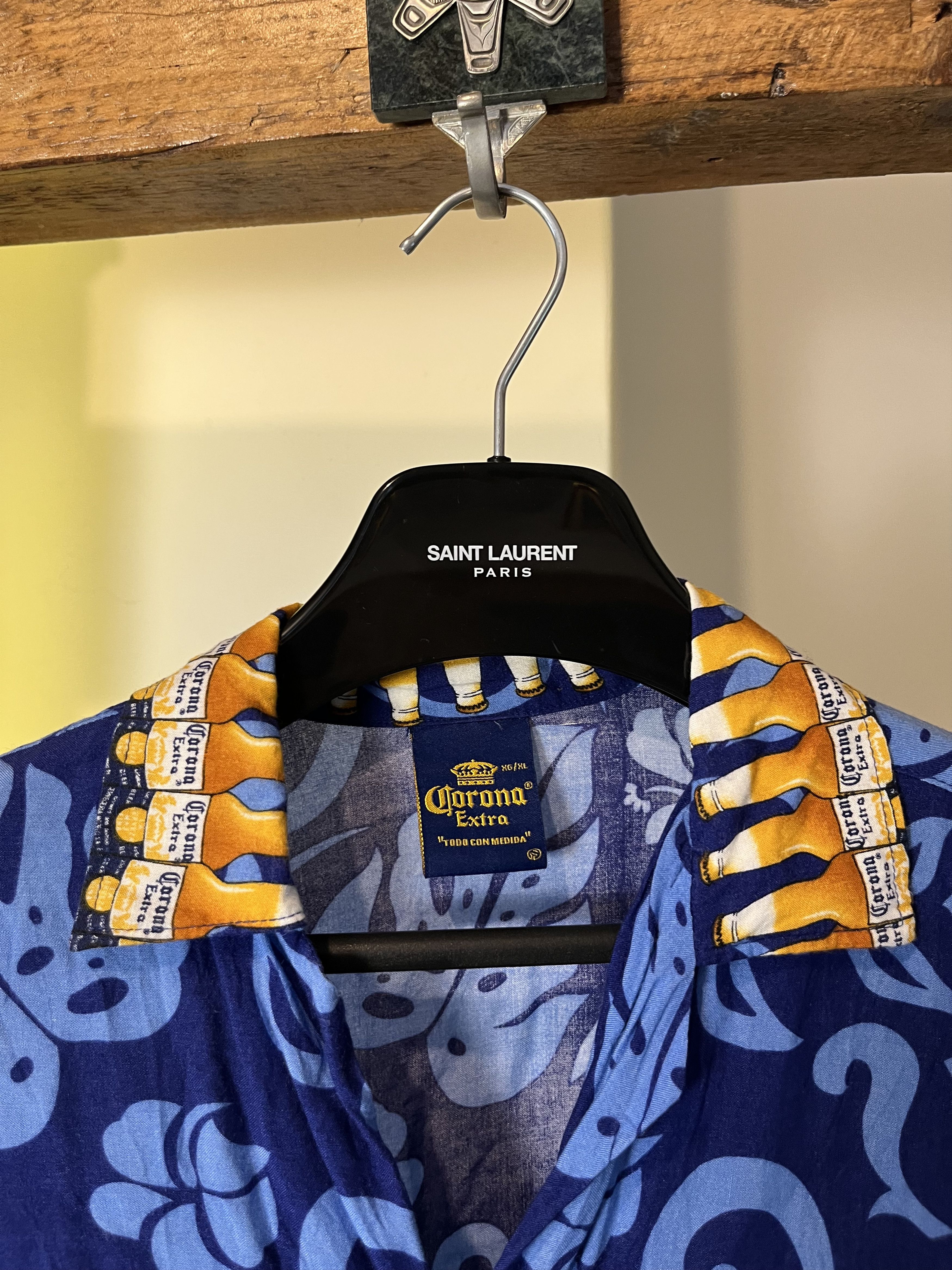 Vintage Vintage 90s y2k Corona Extra Beer Havaiian Crazy Shirt Size US XL / EU 56 / 4 - 4 Thumbnail