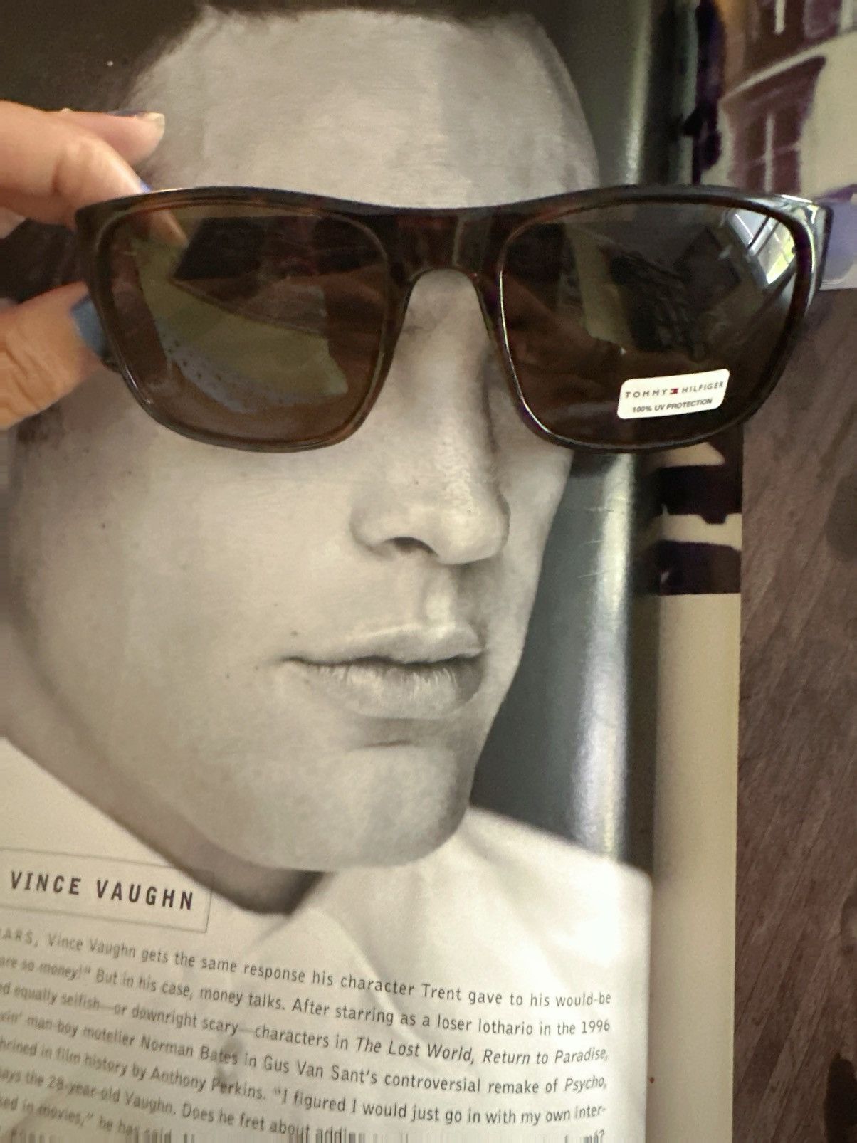 Tommy Hilfiger Tommy Hilfiger Wilson MP OM563 Rectangular Sunglasses Brown Size ONE SIZE - 10 Thumbnail