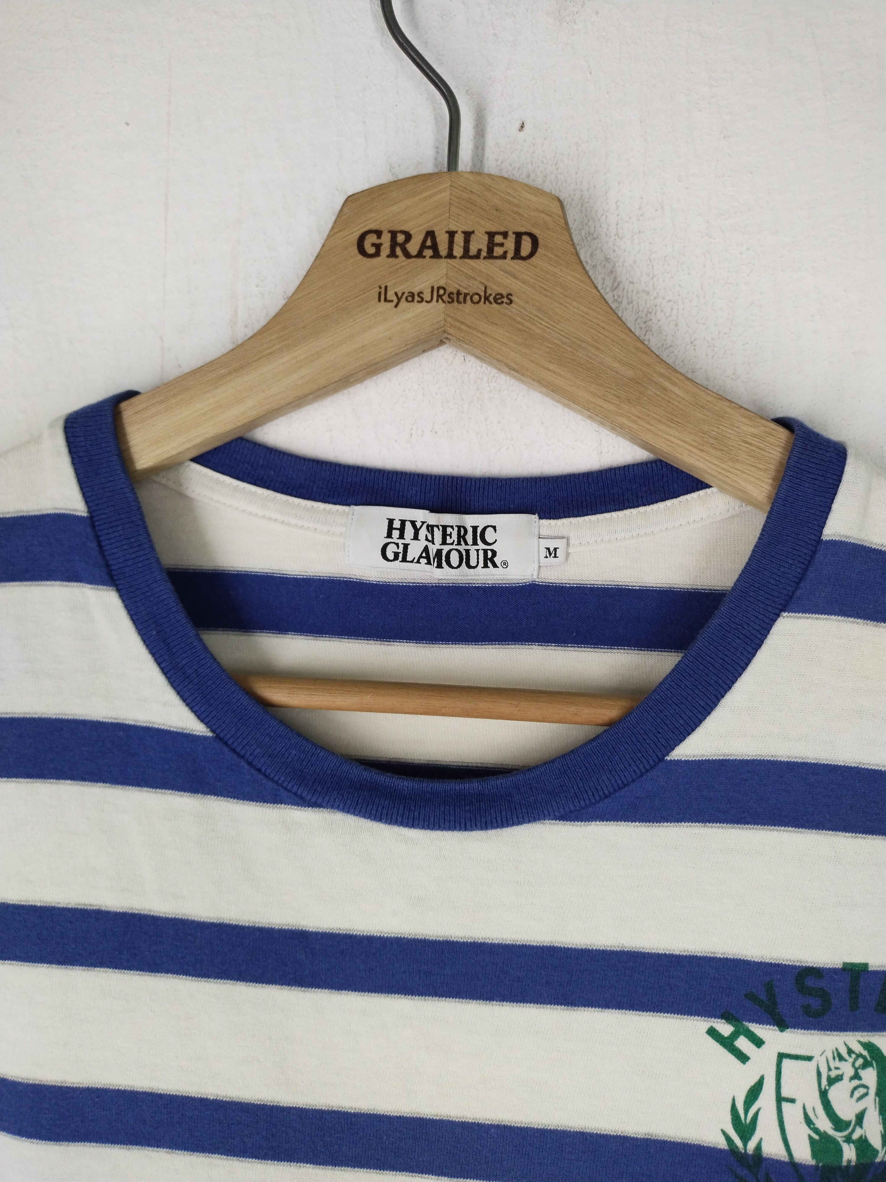 Hysteric Glamour Hysteric Glamour U.S Tour Hysteric Stripe Tee Size US M / EU 48-50 / 2 - 6 Thumbnail