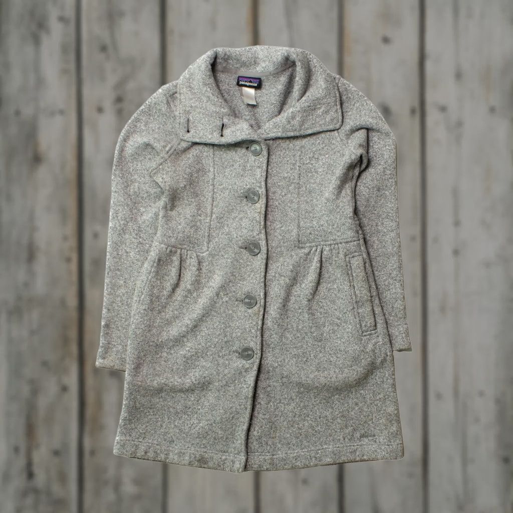 Patagonia VINTAGE Patagonia Coat Shirt Womens Small Gray 2000s Button-Up Winter Jacket Size S / US 4 / IT 40 - 1 Thumbnail