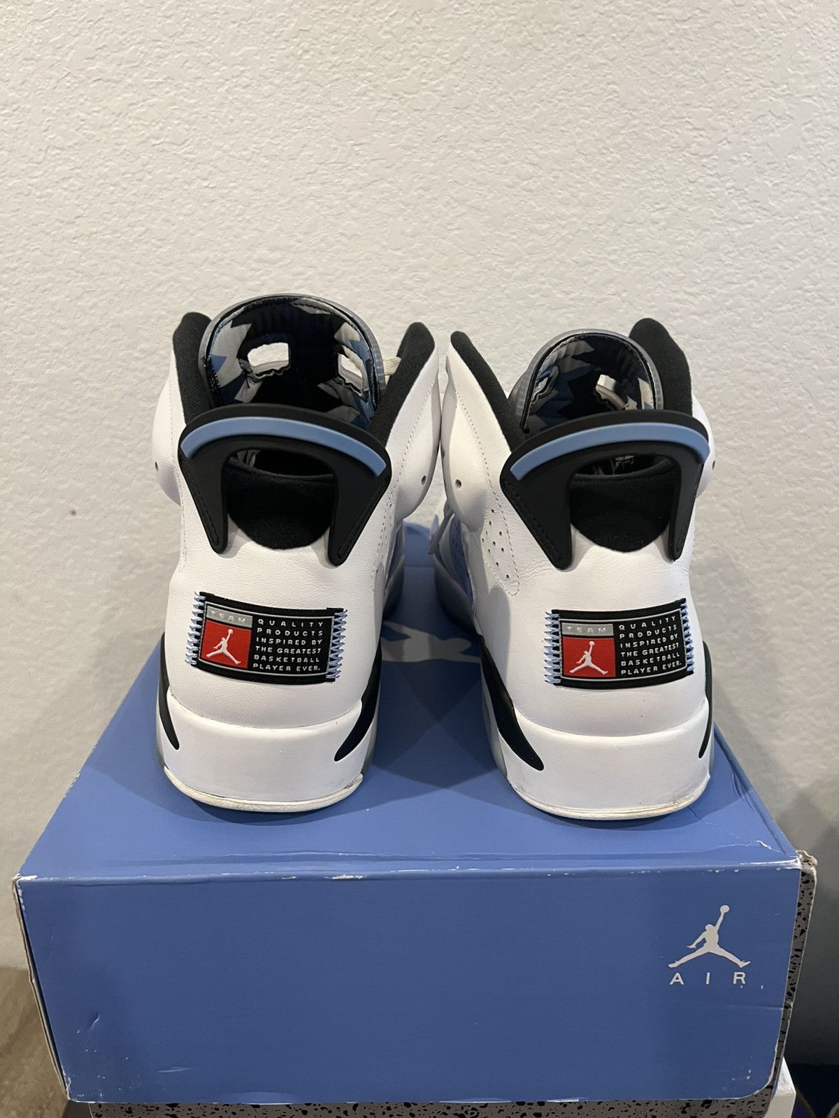 Jordan Brand Jordan 6 Retro UNC White Size US 13 / EU 46 - 4 Thumbnail