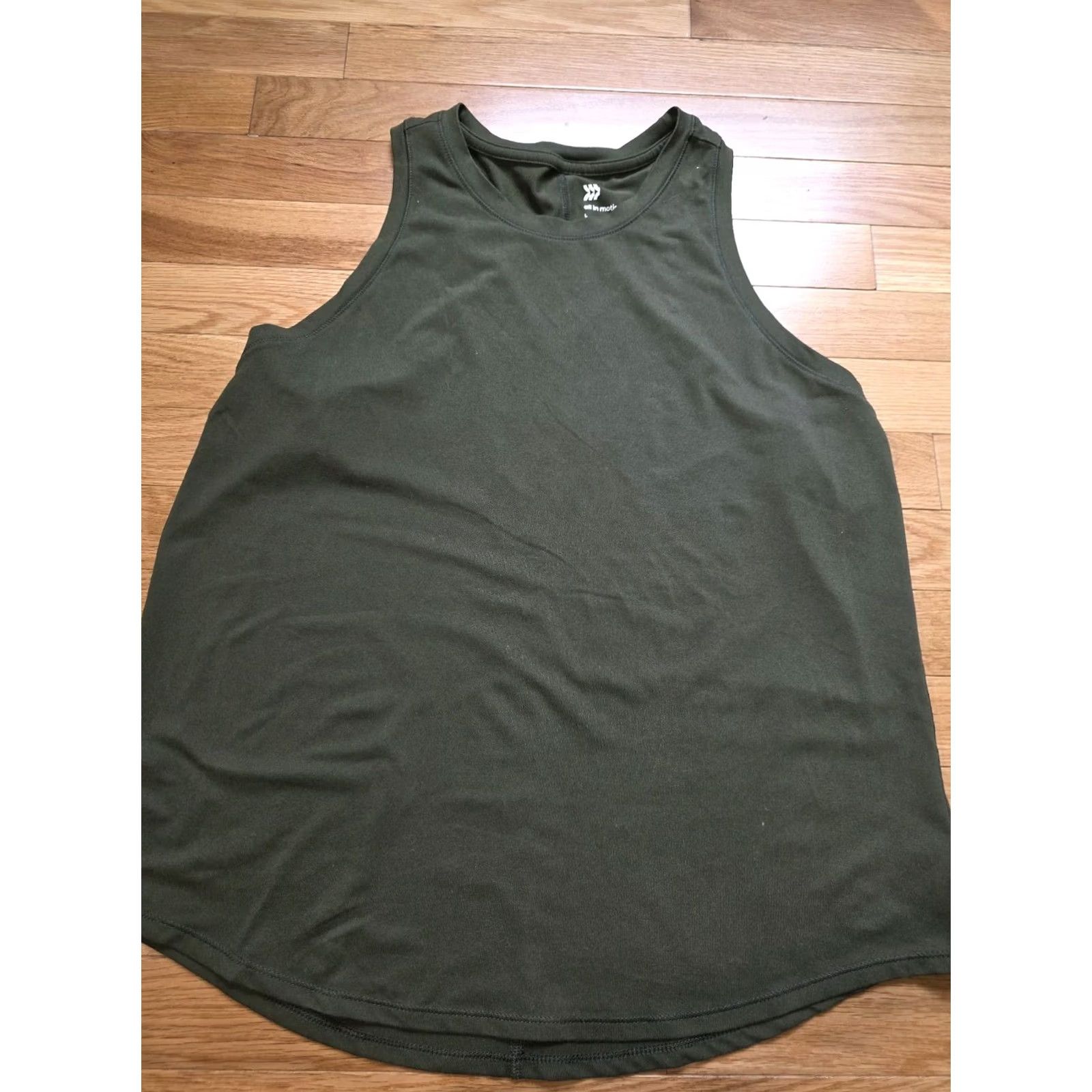 Vintage All In Motion Women's Tank Activewear Moisture Wicking Dark Green Large Size L / US 10 / IT 46 - 5 Thumbnail