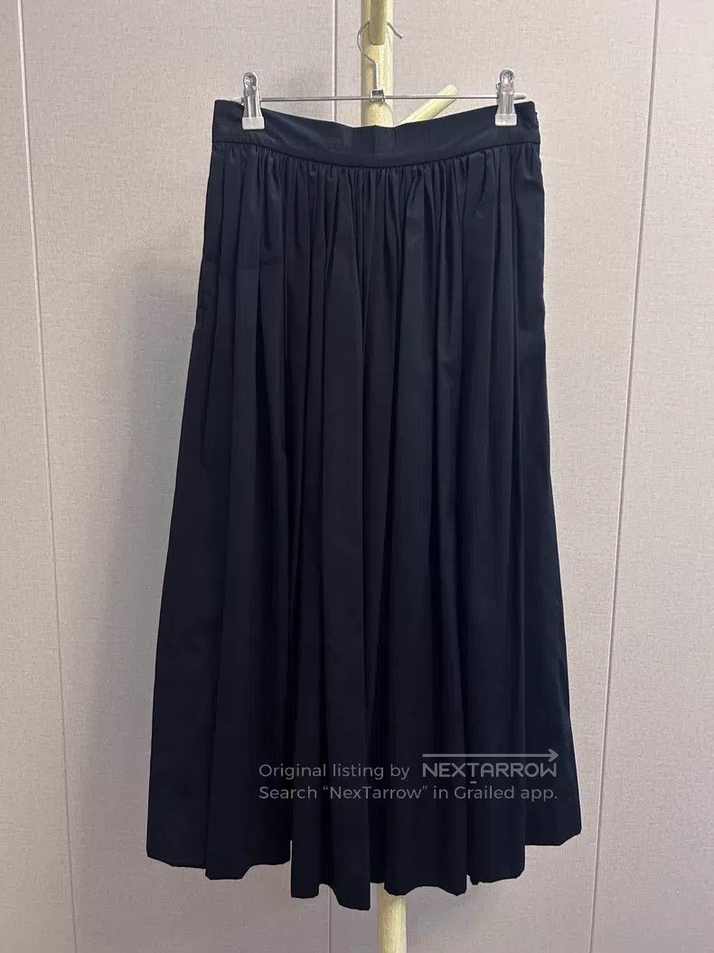 Dries Van Noten Dries Van Noten Black Pleated Long Midi Skirt Size 35" - 1 Thumbnail