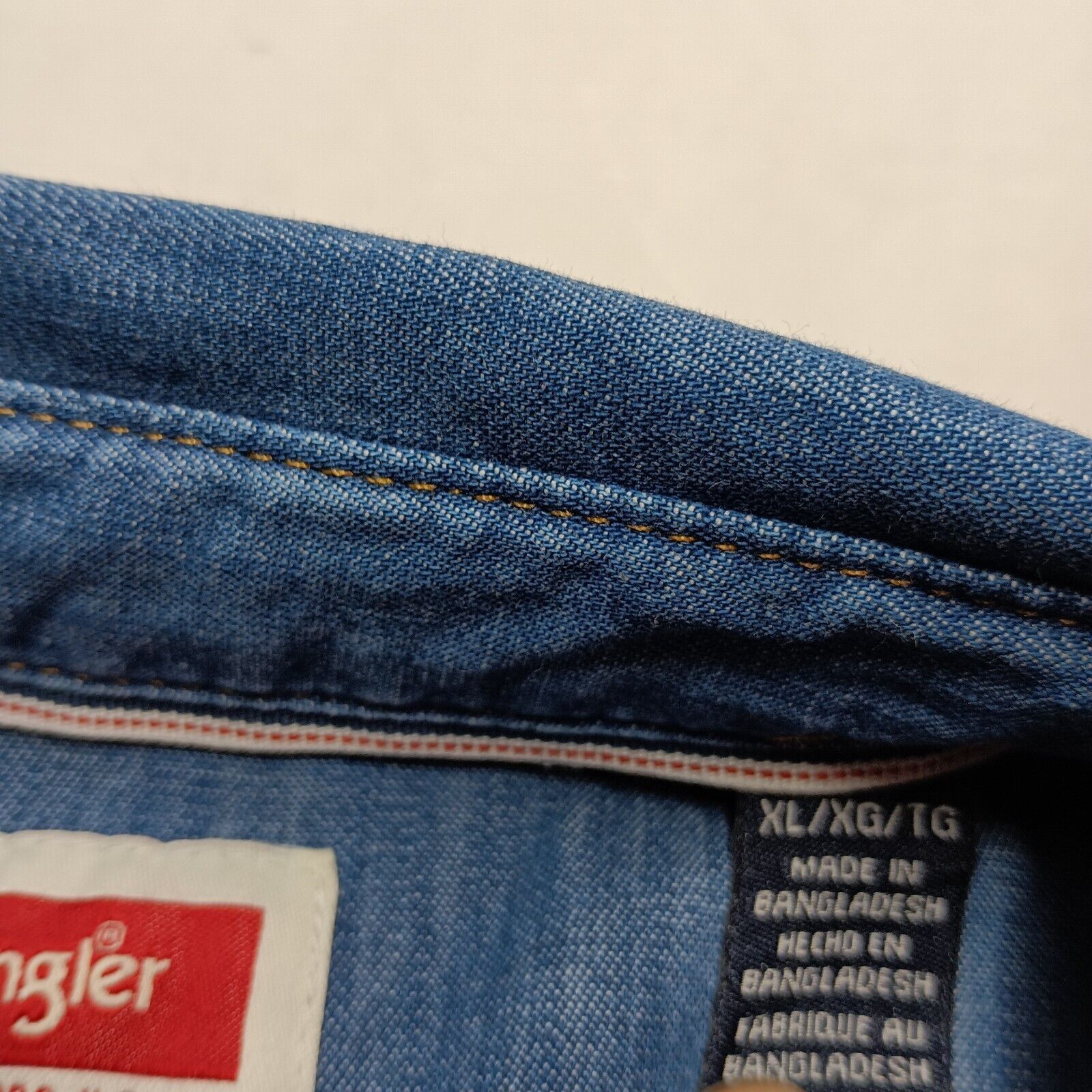 Wrangler Wrangler Men's Relaxed Fit Woven Button Shirt Size XL Blue Size US XL / EU 56 / 4 - 5 Thumbnail
