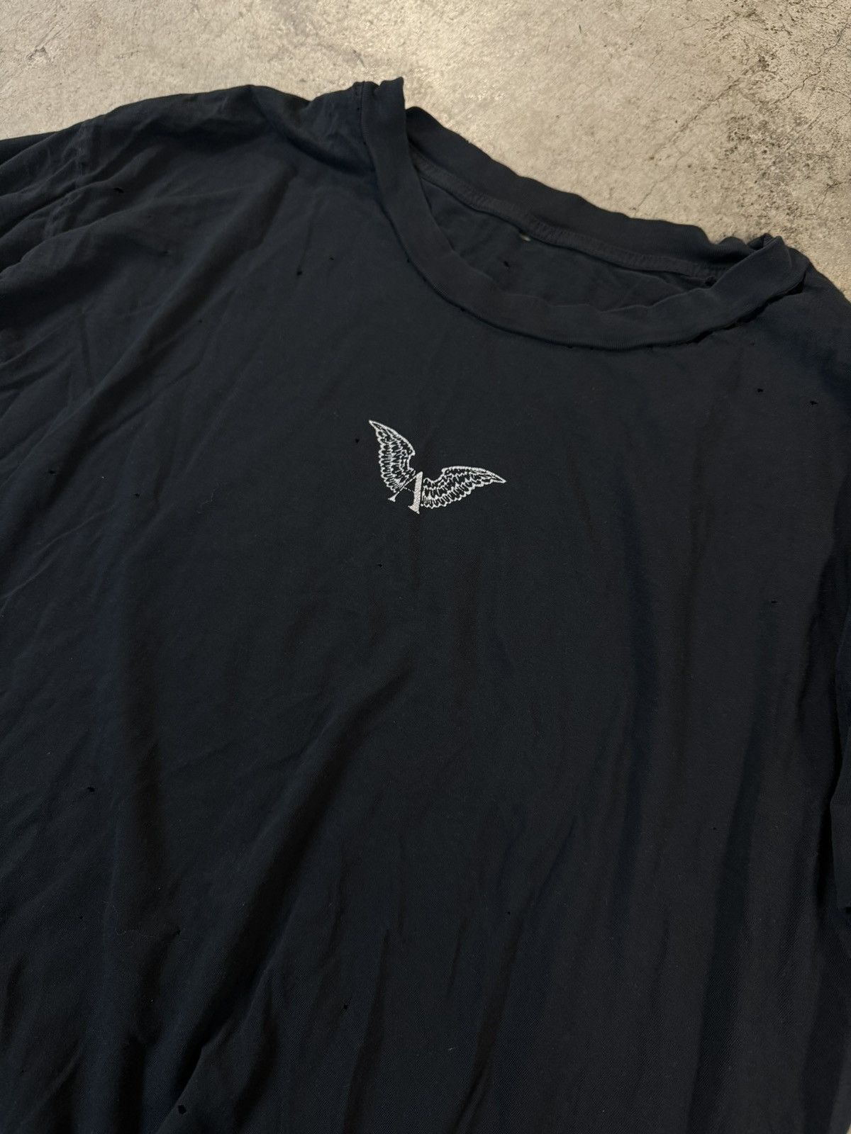 ALEXANDER DIGENOVA Alexander Digenova Trashed Logo T-Shirt Size US XXL / EU 58 / 5 - 3 Thumbnail