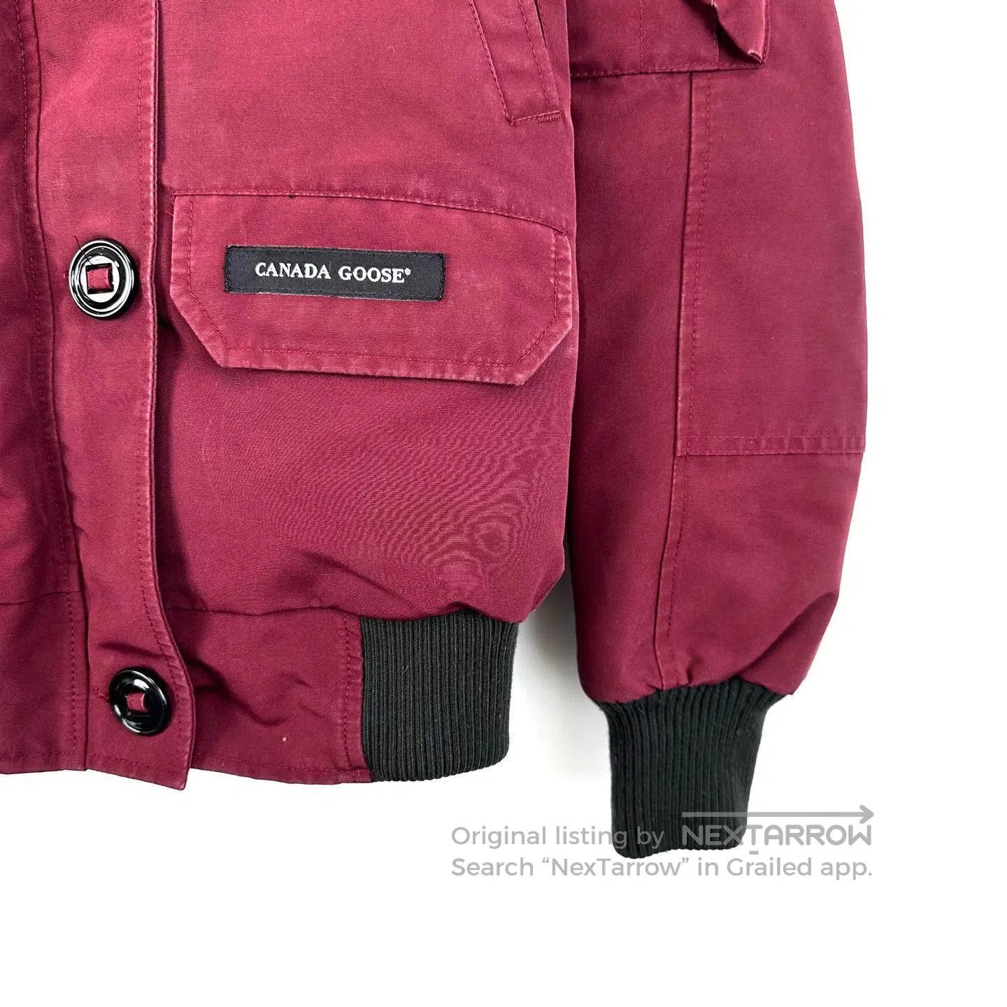 Canada Goose Red Heavy Winter Coat with Hood Size S. Size US S / EU 44-46 / 1 - 7 Thumbnail