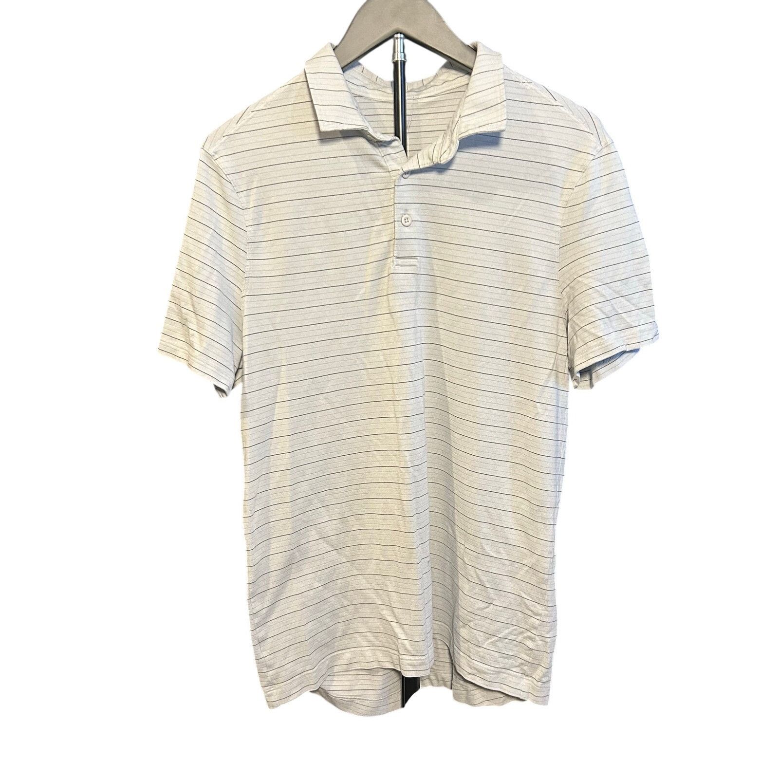 Other Modern Essentials Striped Polo Shirt Grey 19x29 Size S / US 4 / IT 40 - 1 Thumbnail